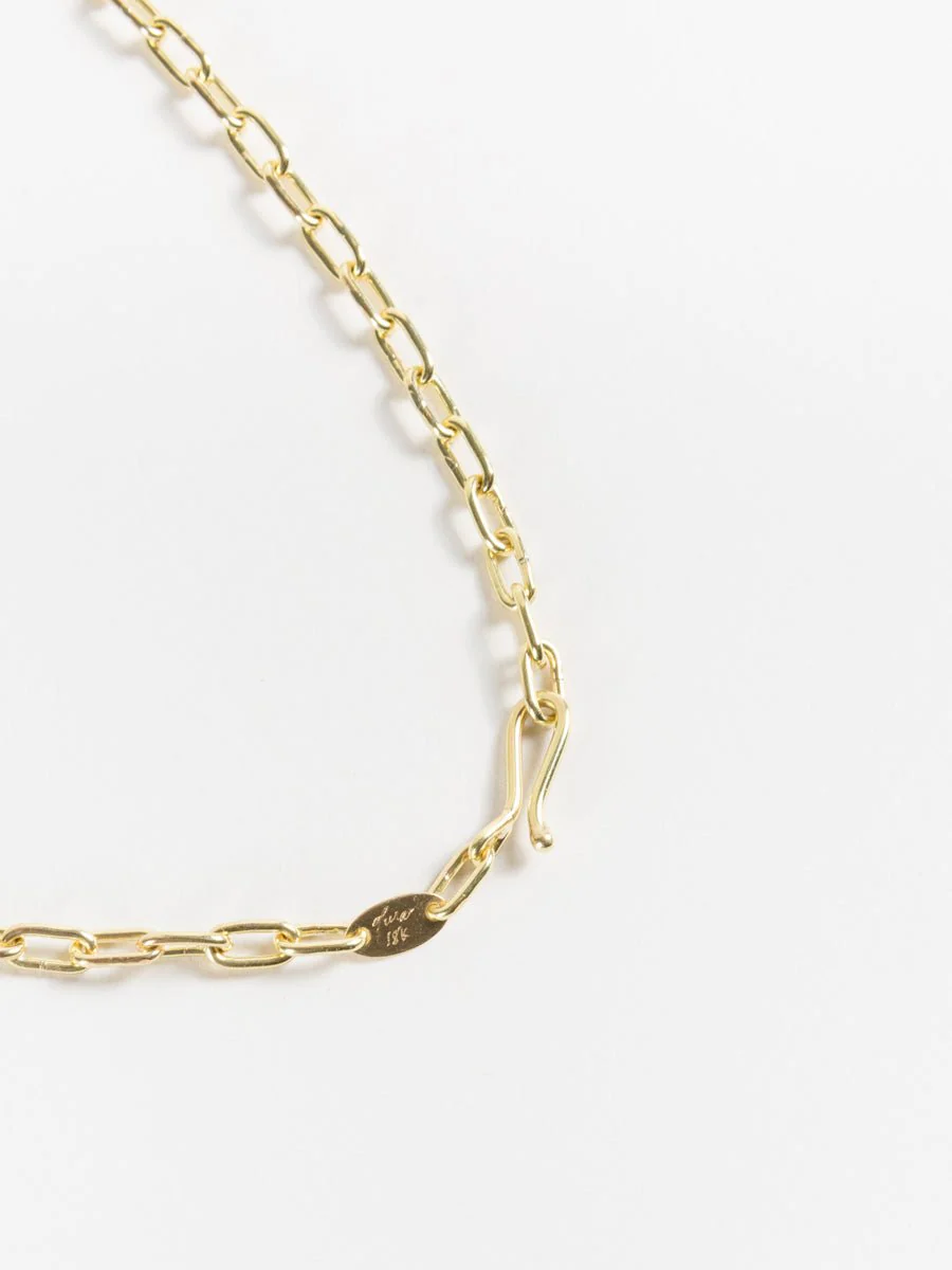 18k yellow gold heavy weight chain necklace - Image 4