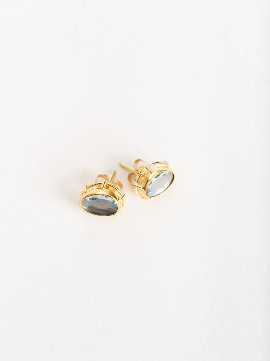 aquamarine studs - Image 3