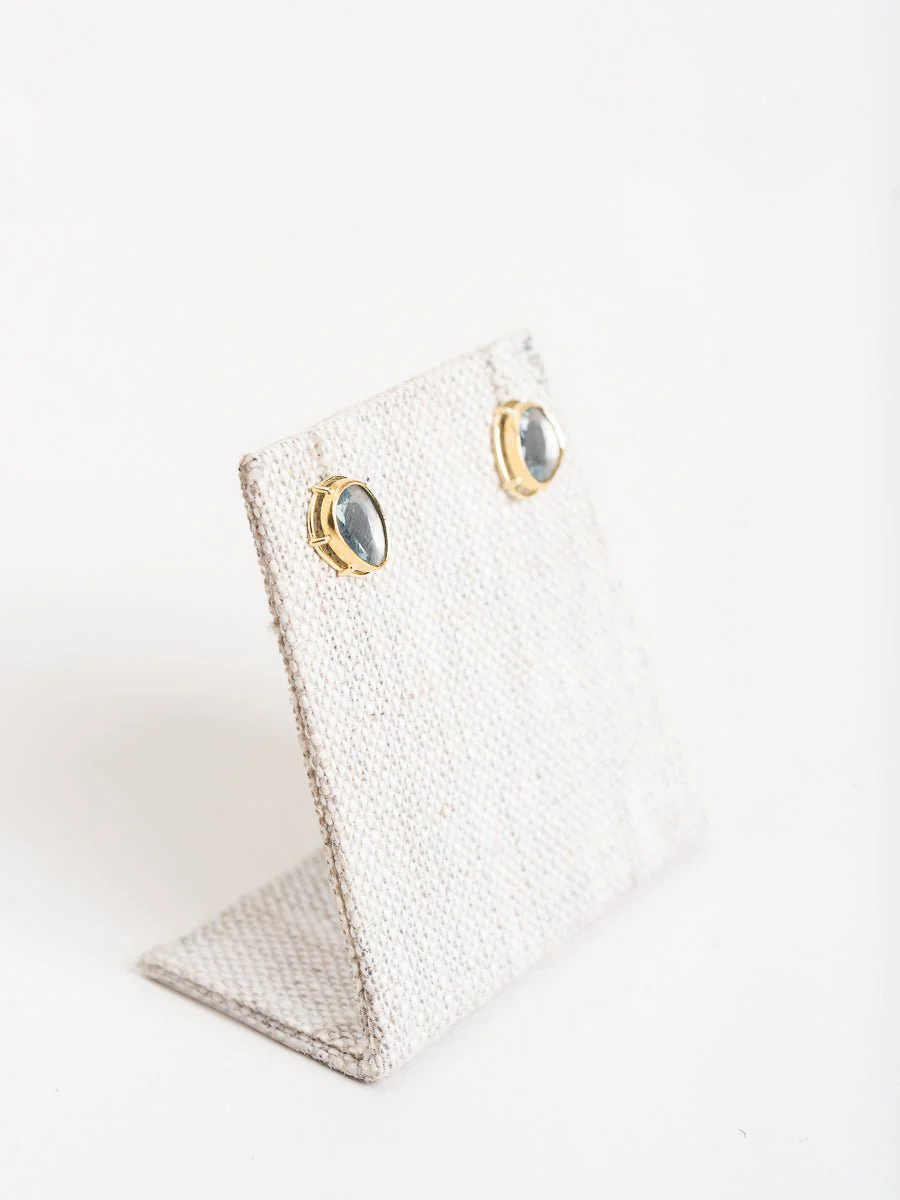 aquamarine studs - Image 4