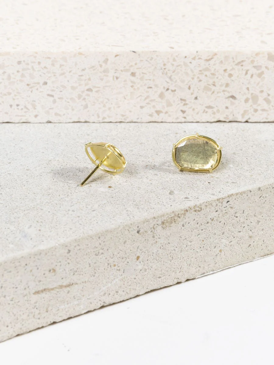 diamond slice earrings - Image 3