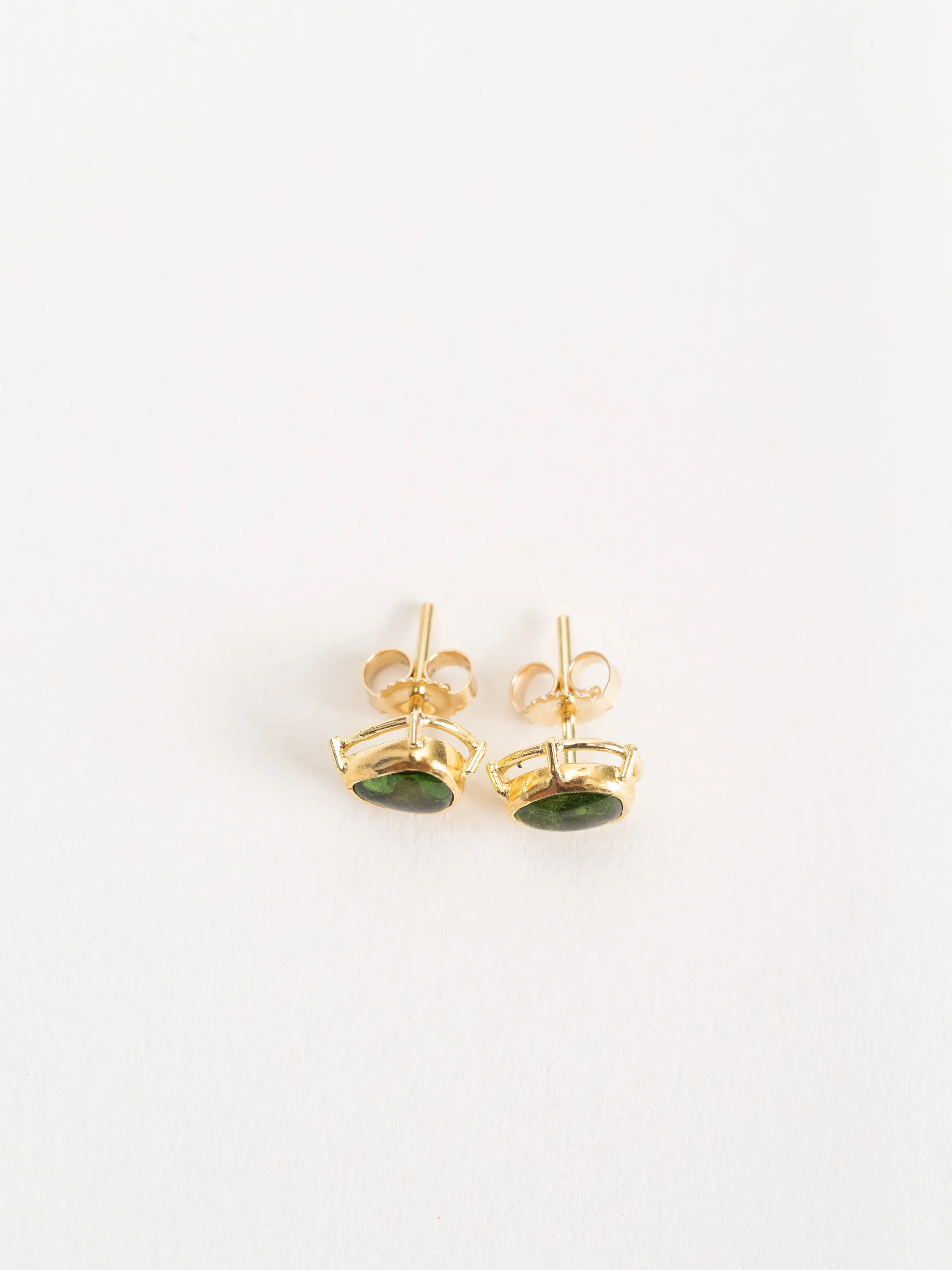 green tourmaline earrings