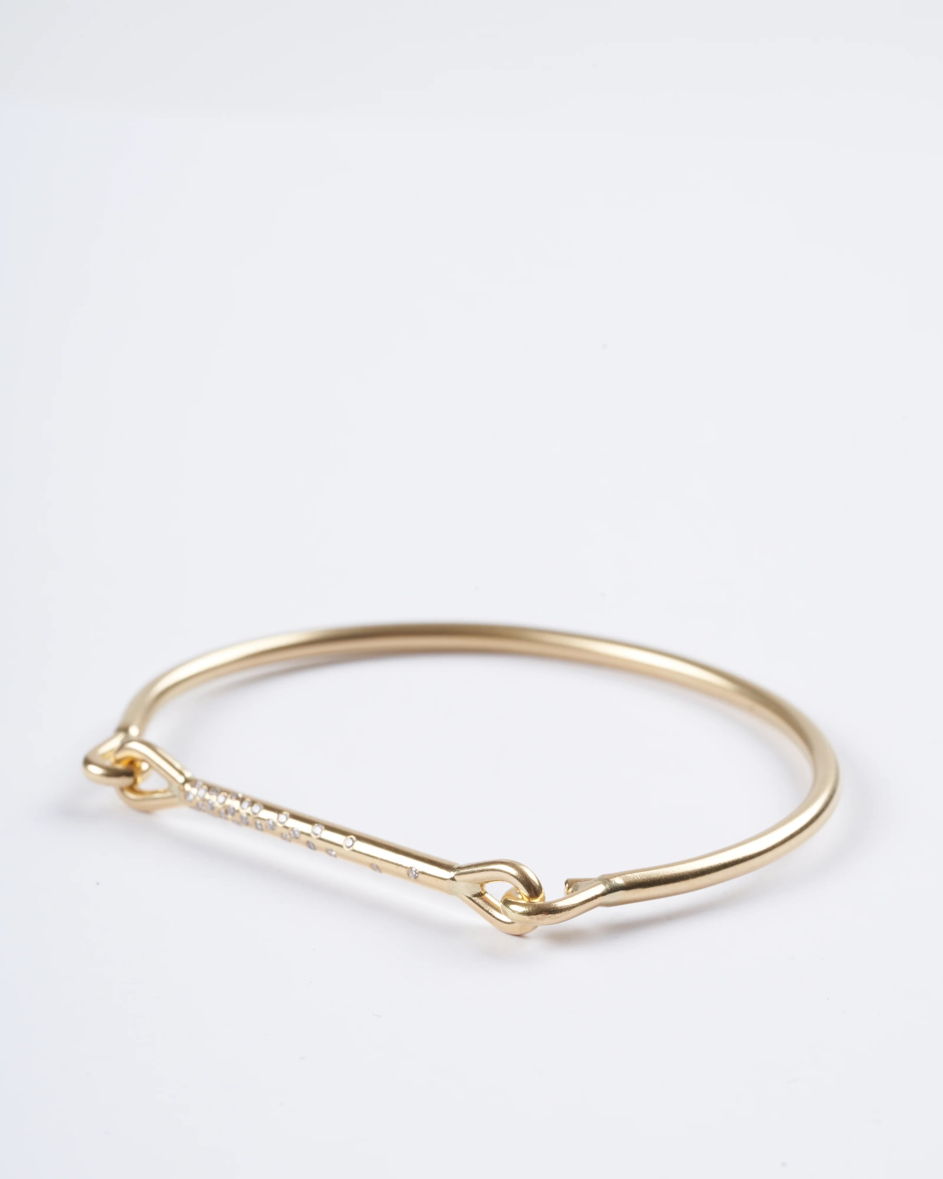 double scattered diamonds needle eye cuff - Image 3