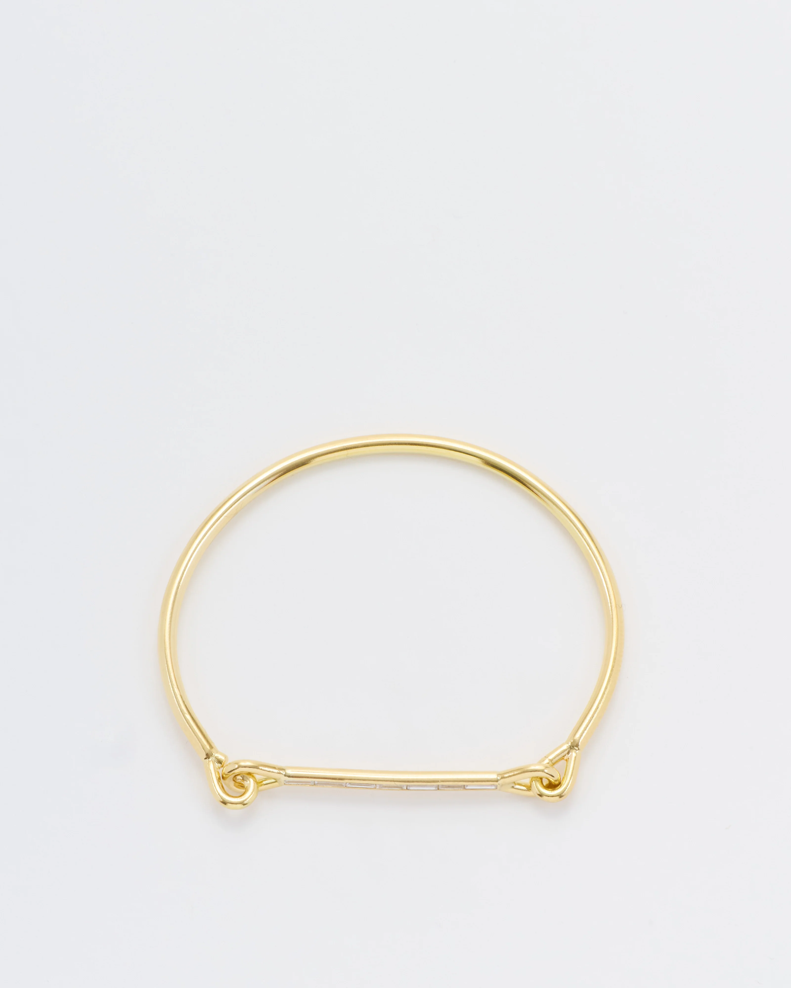 needle eye cuff with baguette diamonds - Image 7