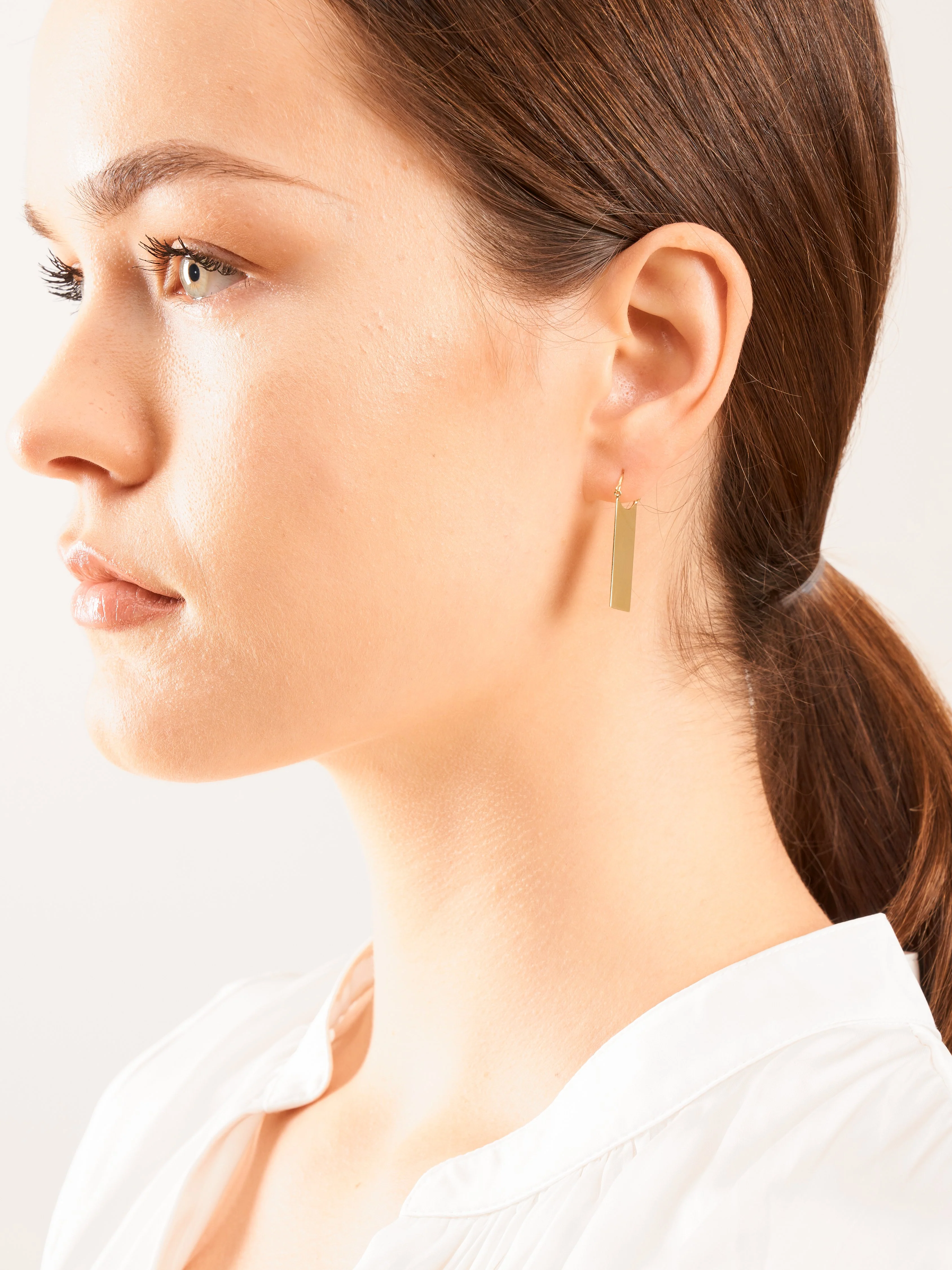 rectangle flare earring - Image 2