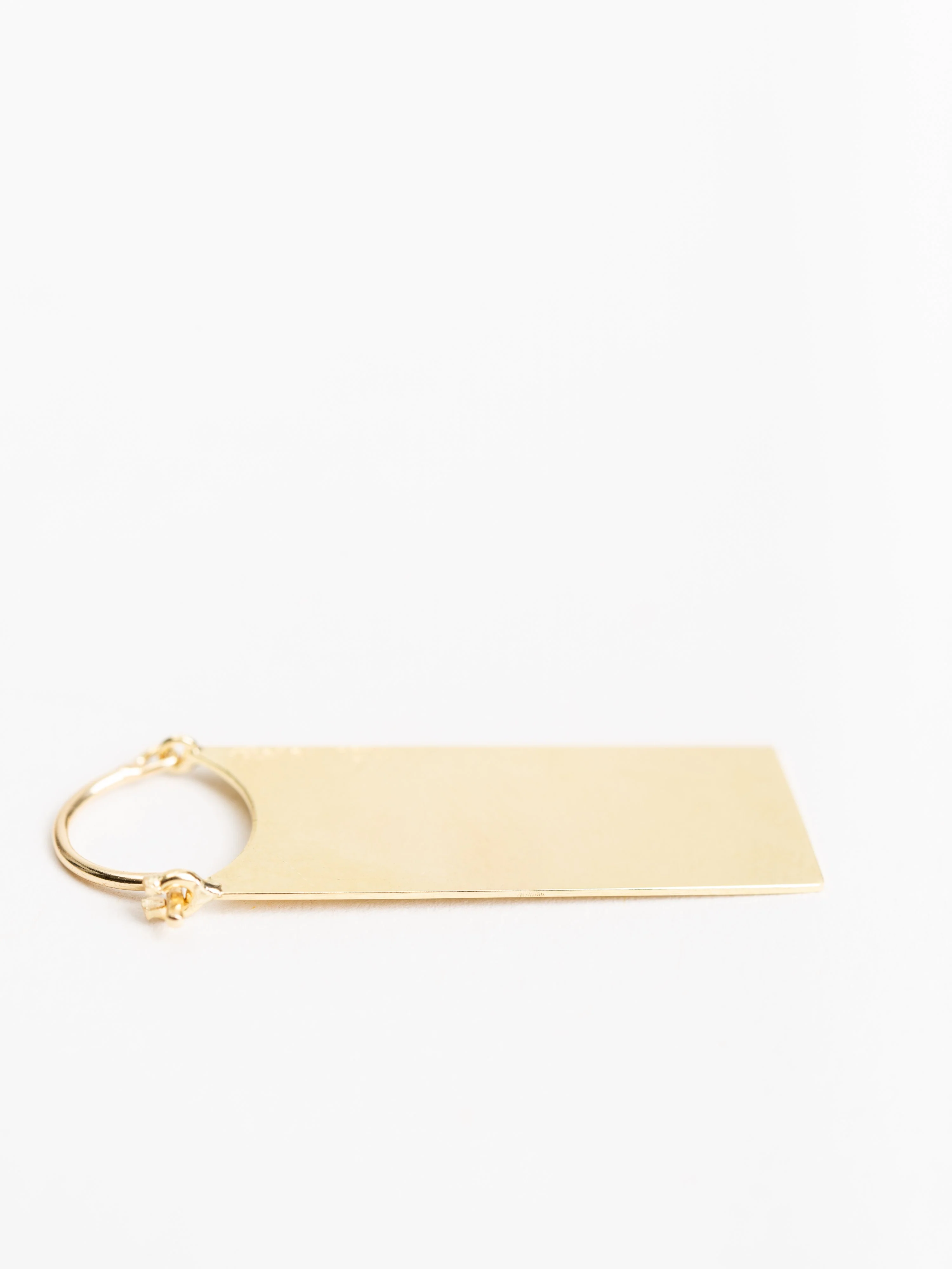 rectangle flare earring - Image 3