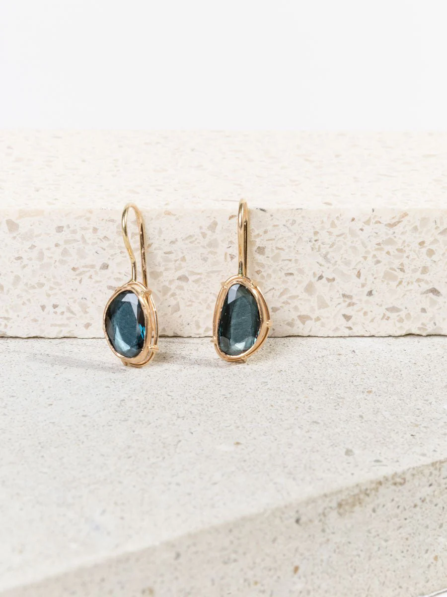 spinel drop earrings