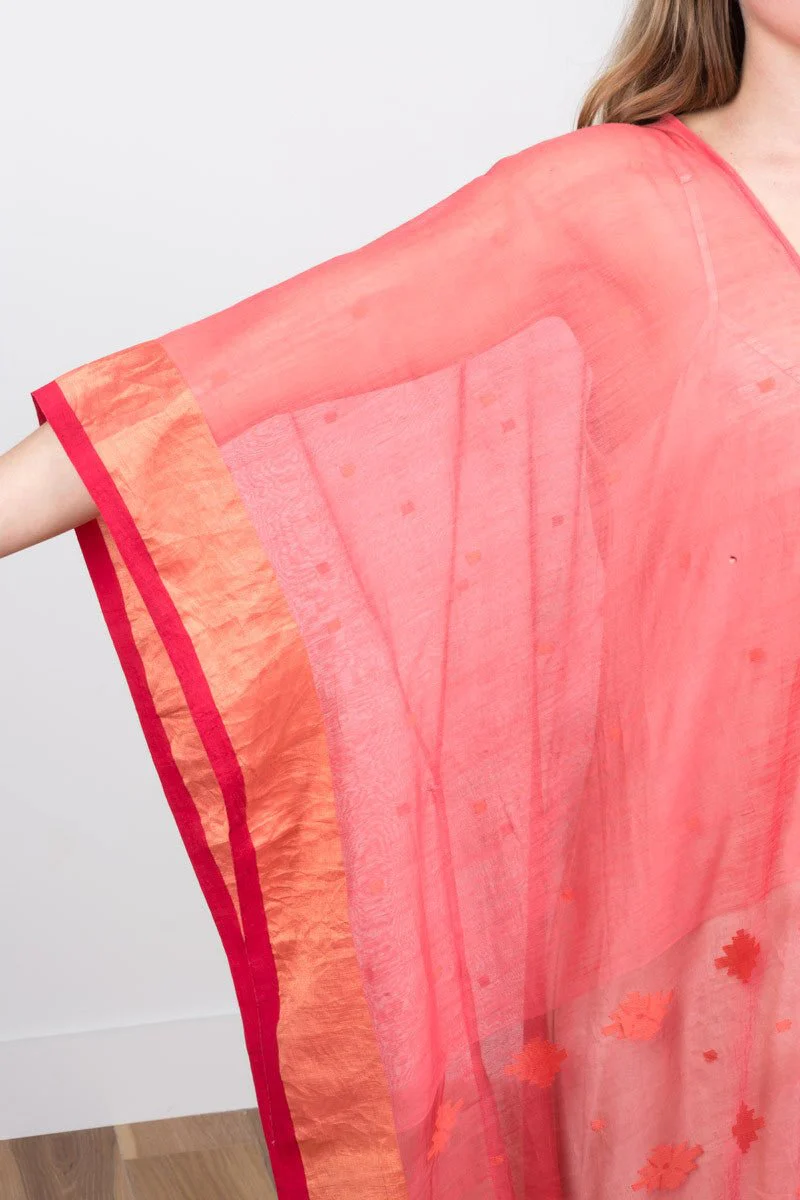 caftan dress - red - Image 4