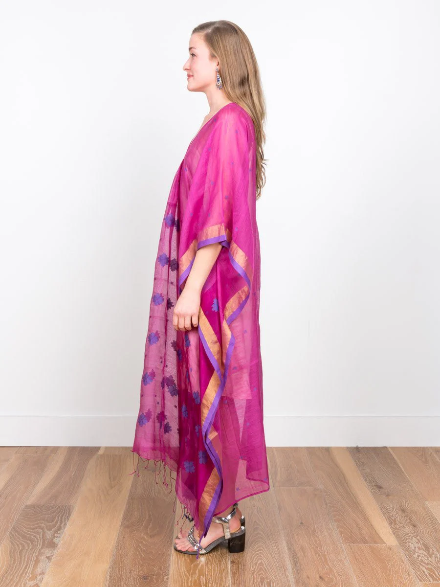 caftan dress - magenta - Image 2