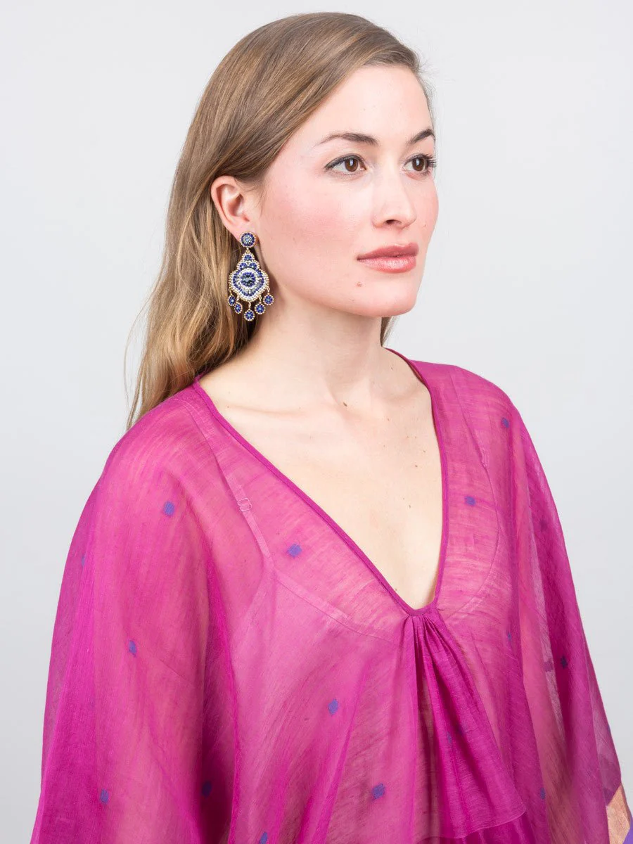 caftan dress - magenta - Image 6