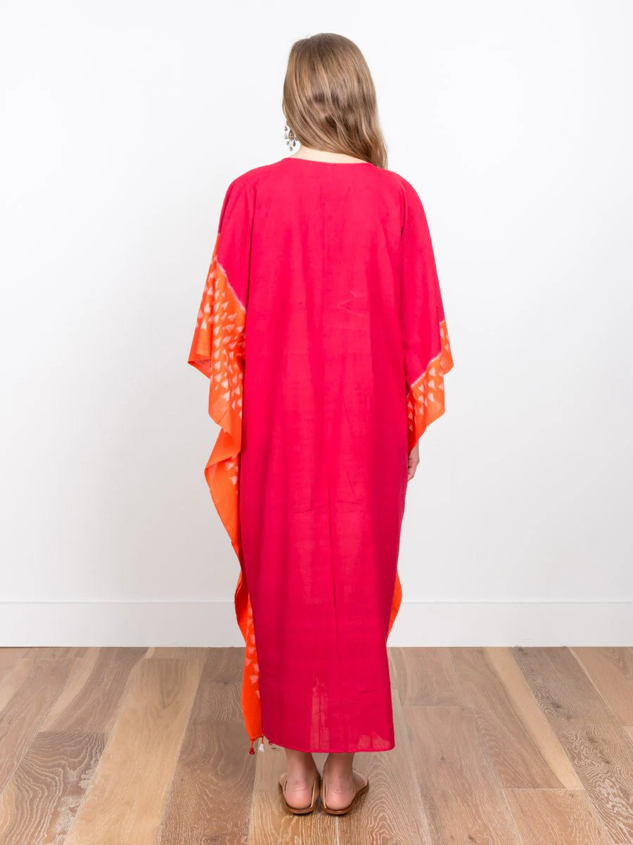 caftan dress - colorblock - Image 3