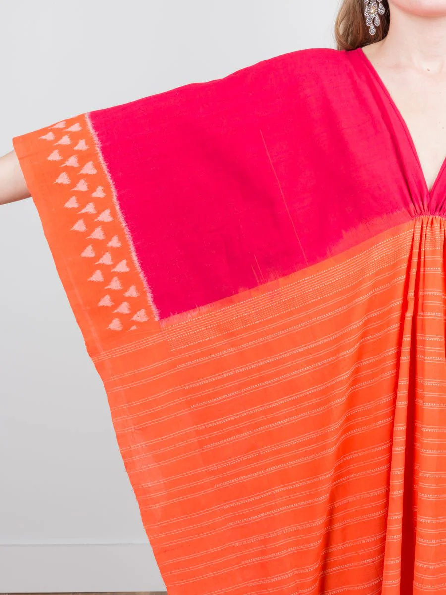 caftan dress - colorblock - Image 4