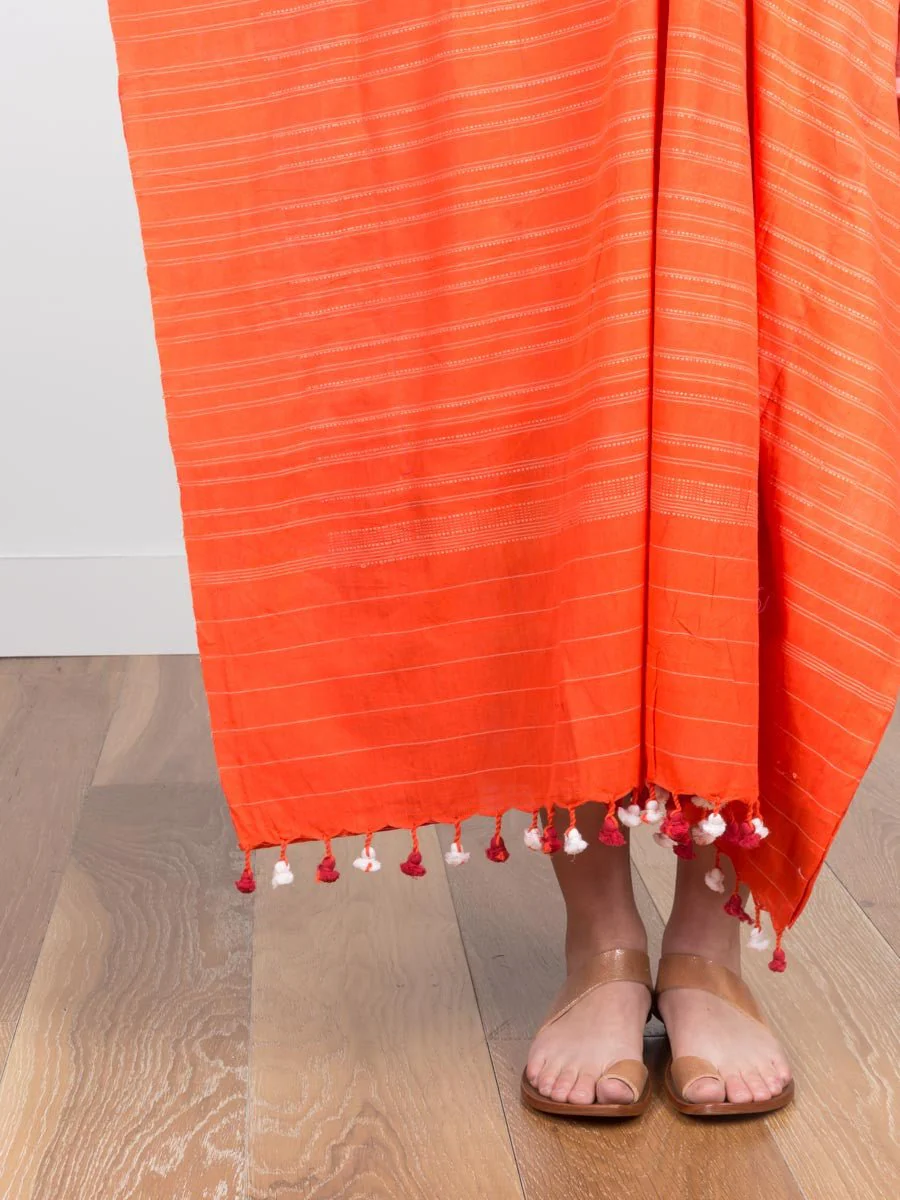 caftan dress - colorblock - Image 5