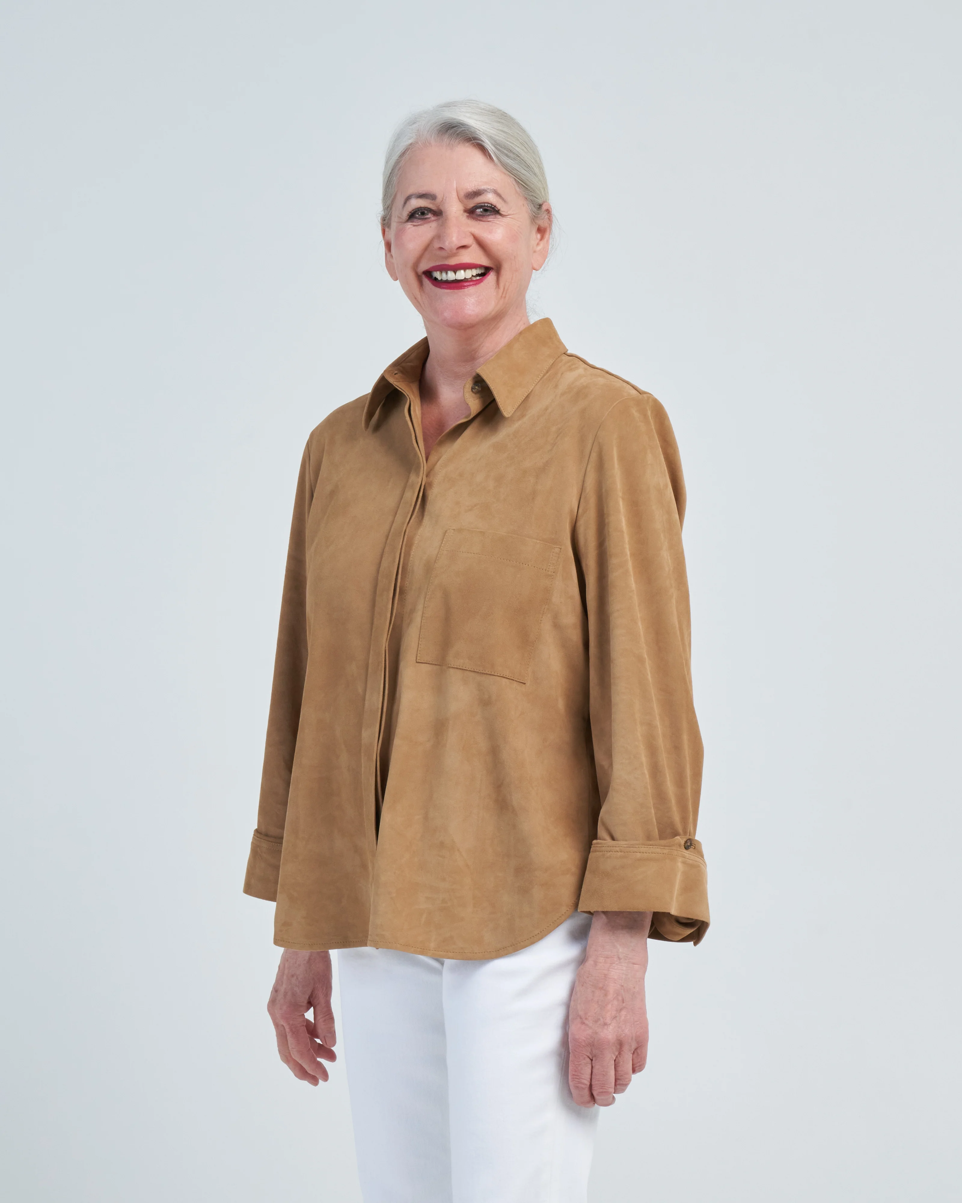 boyfriend leather shirt