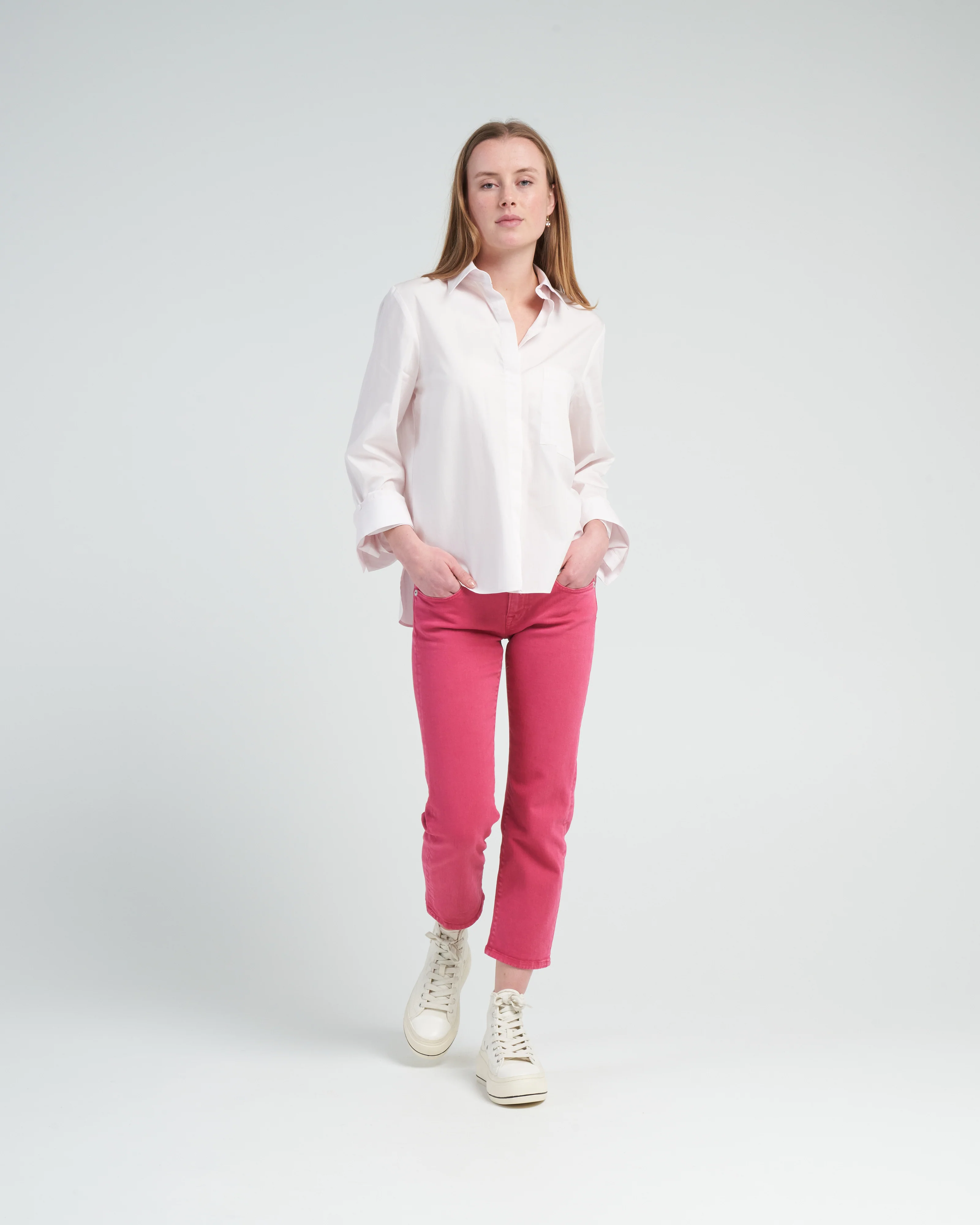 boyfriend shirt - baby pink - Image 2