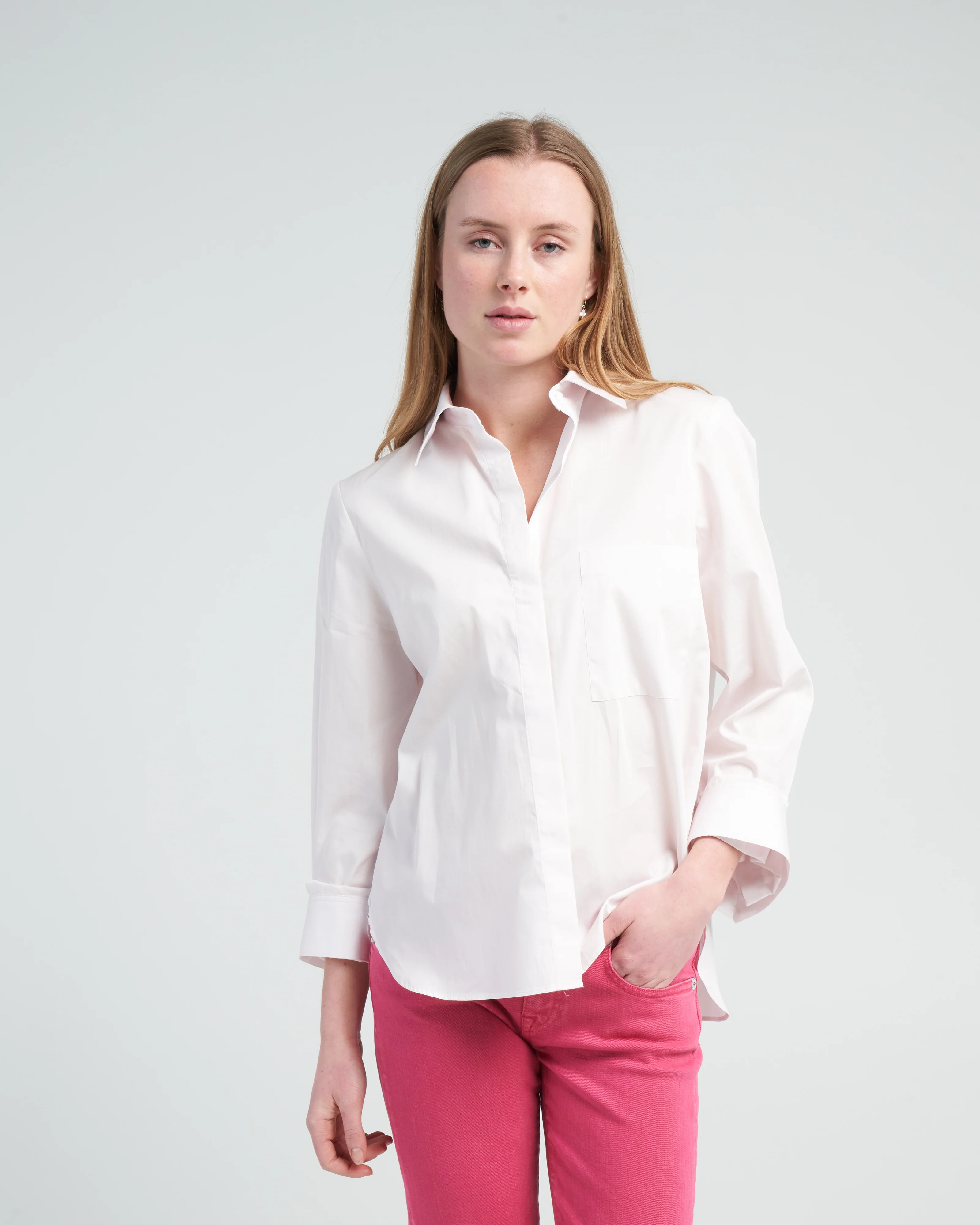 boyfriend shirt - baby pink - Image 3