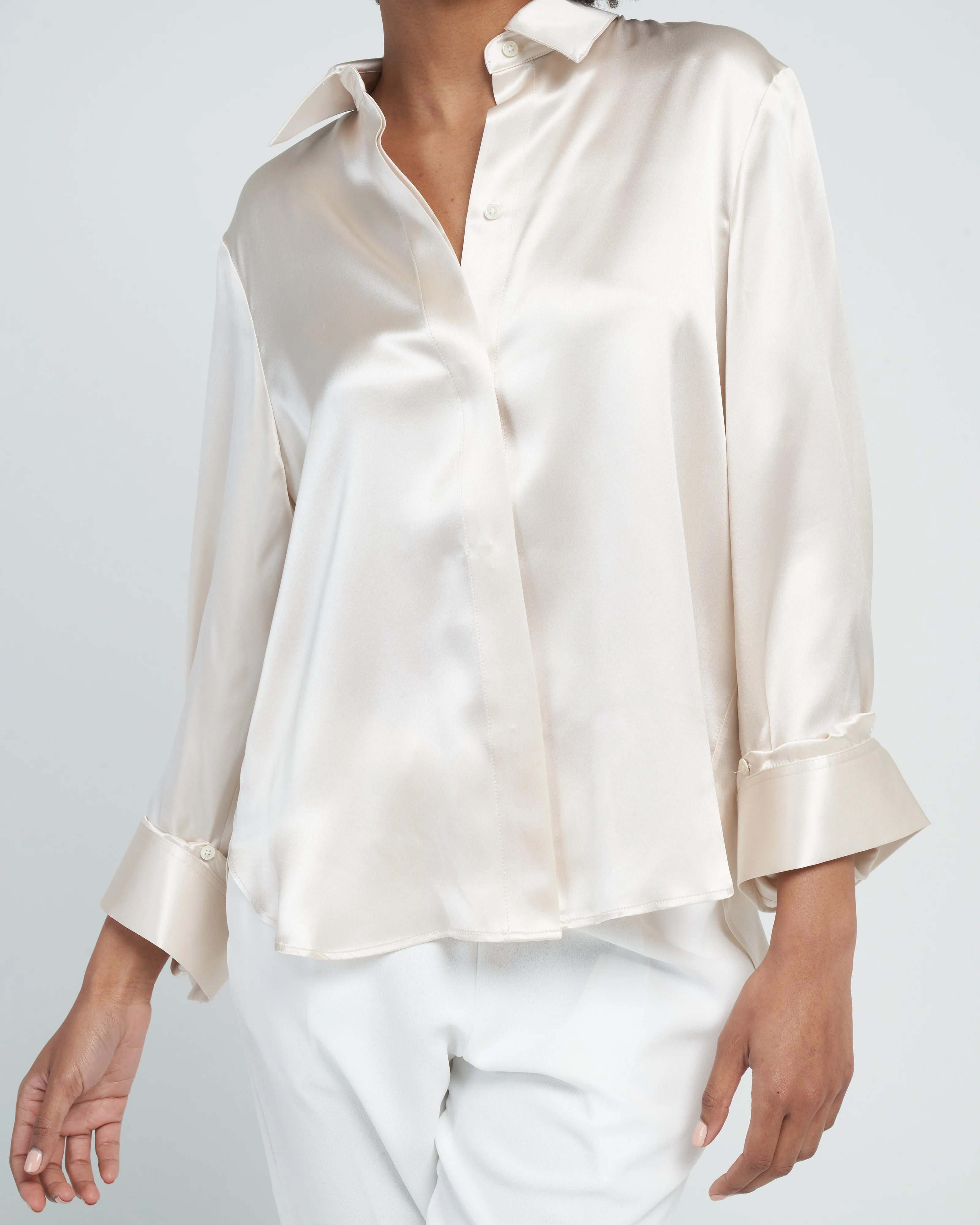 boyfriend shirt - oyster - Image 5