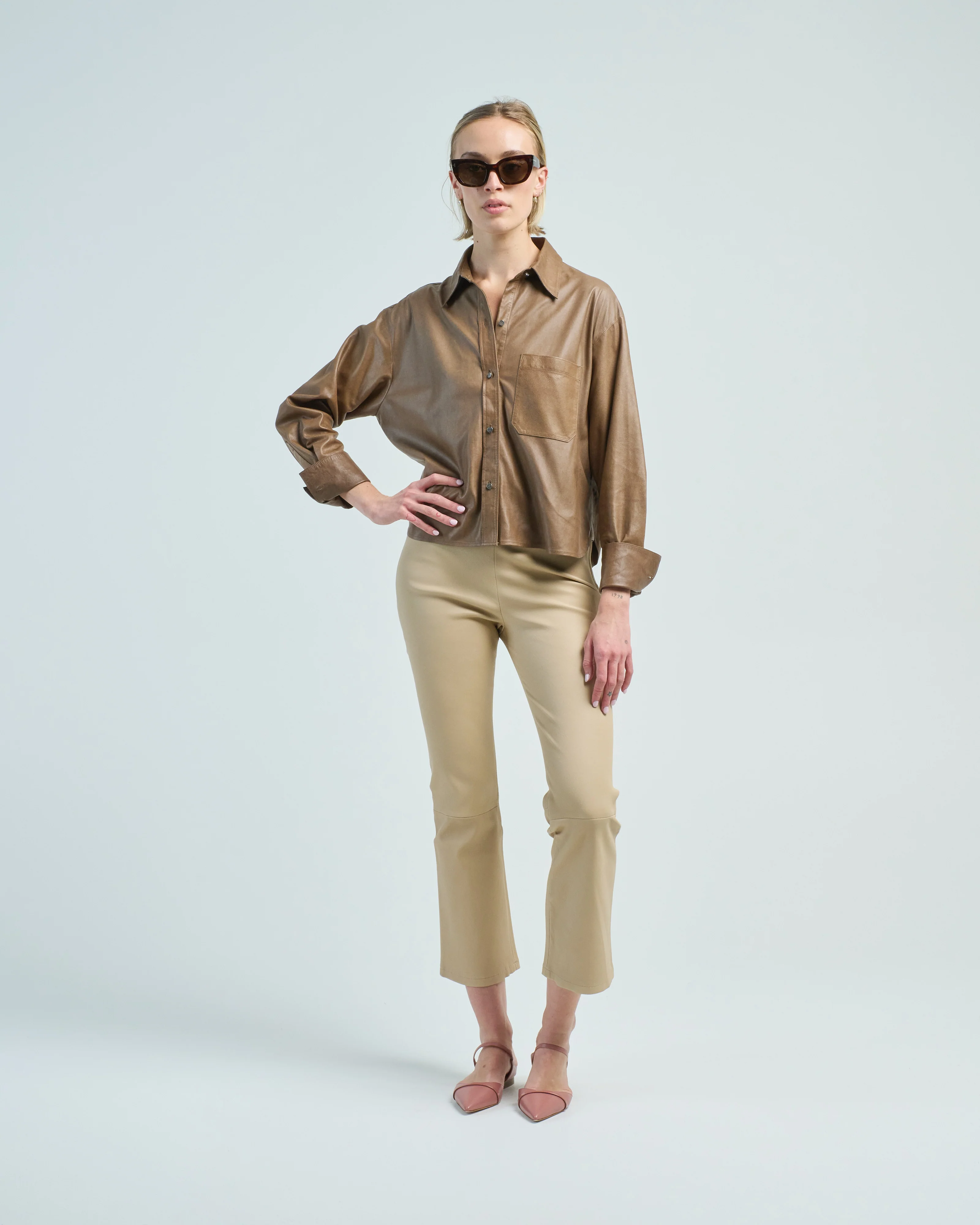 leather average joe top - Image 2