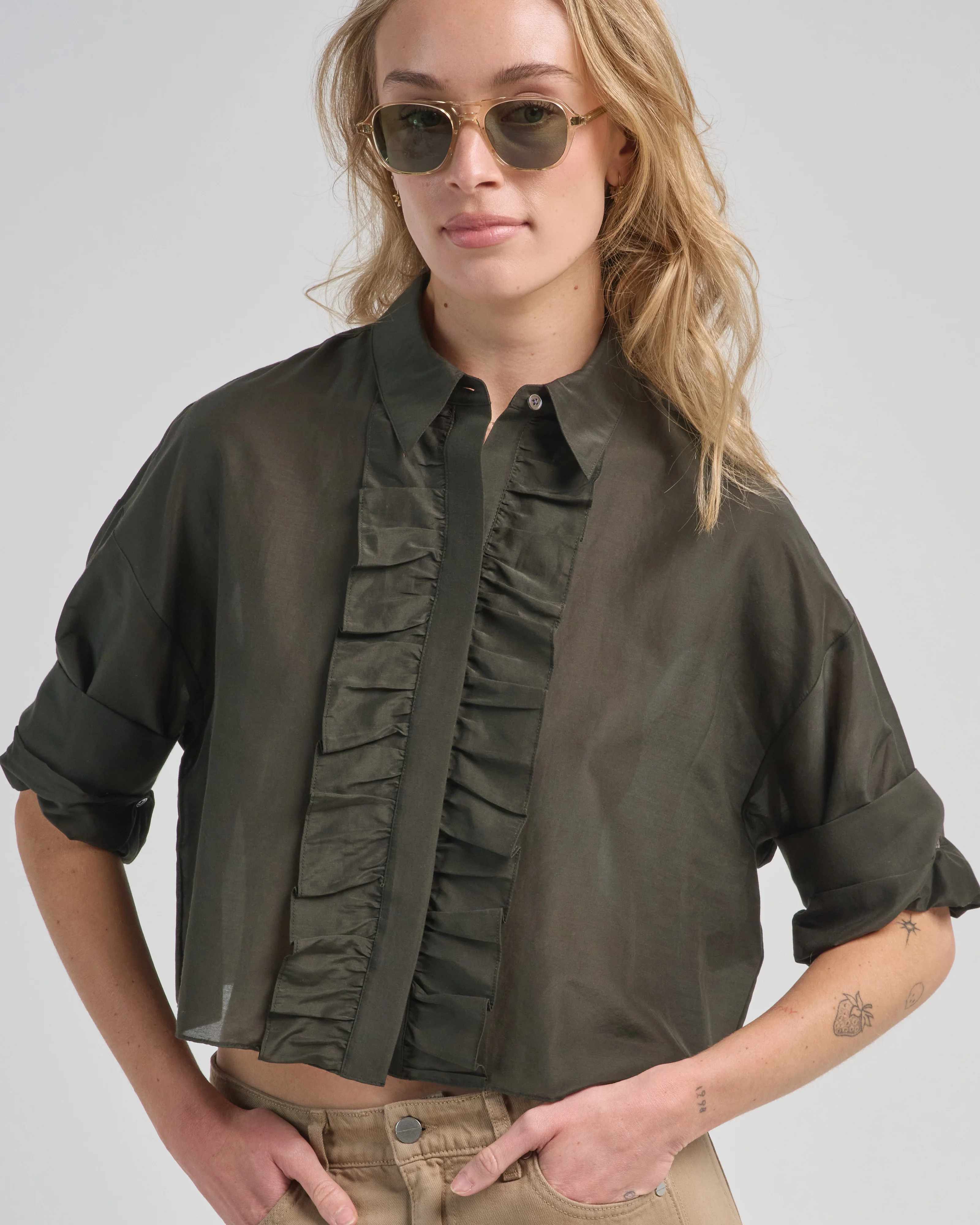 next ex shirt with ruffle - Image 5