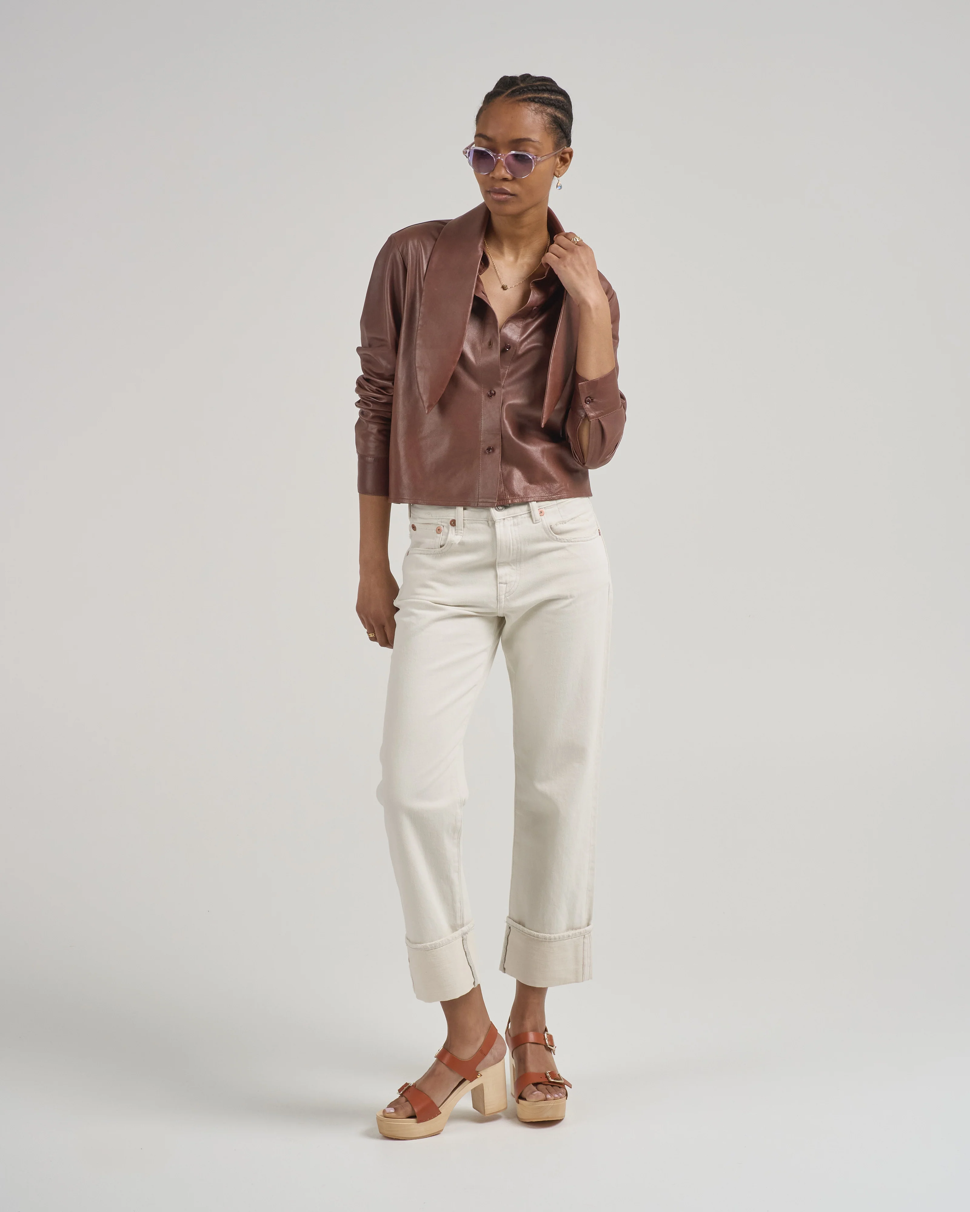shirt with tie insert - Image 2