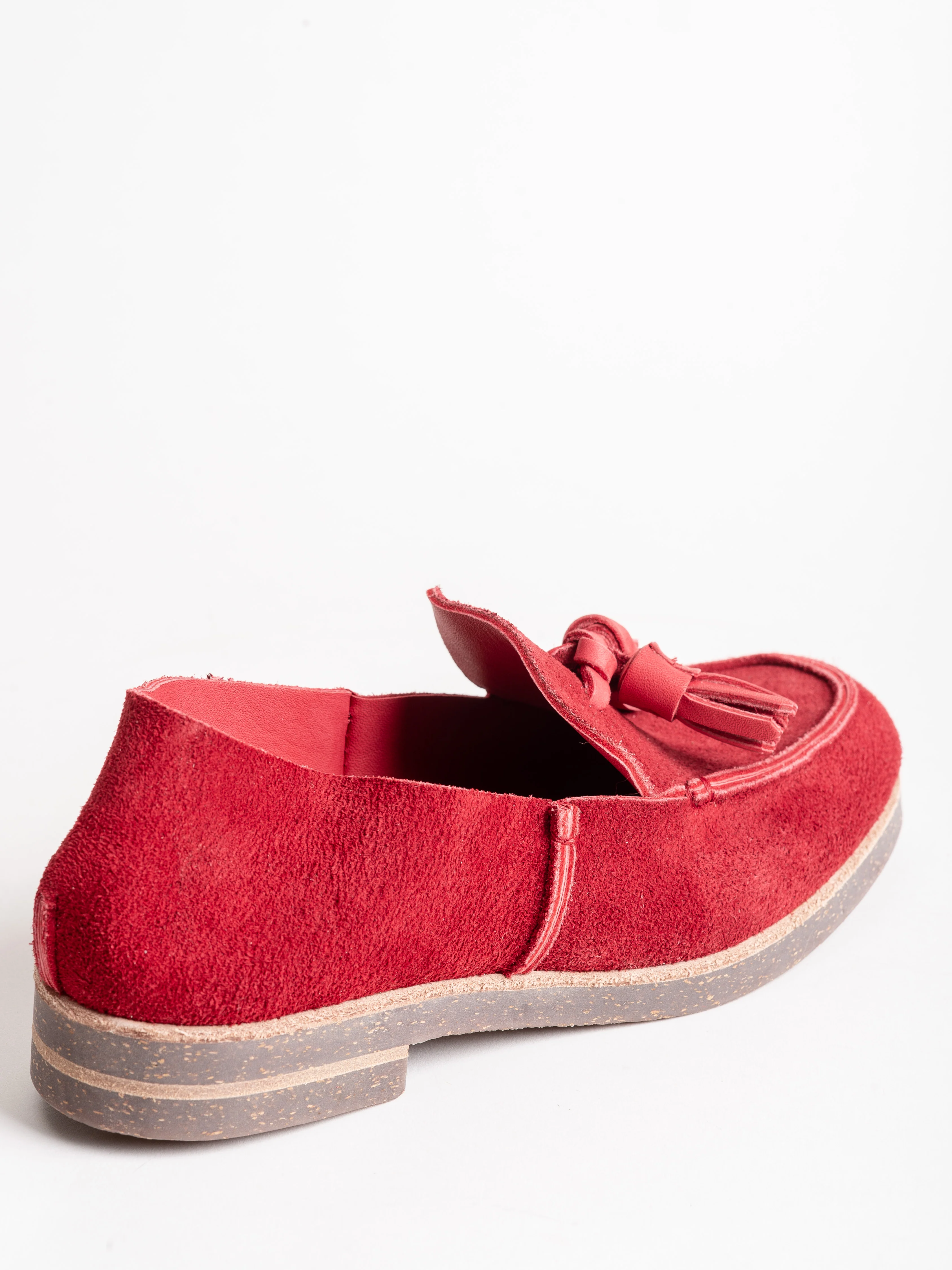 tassel slip on loafer - dark red - Image 3