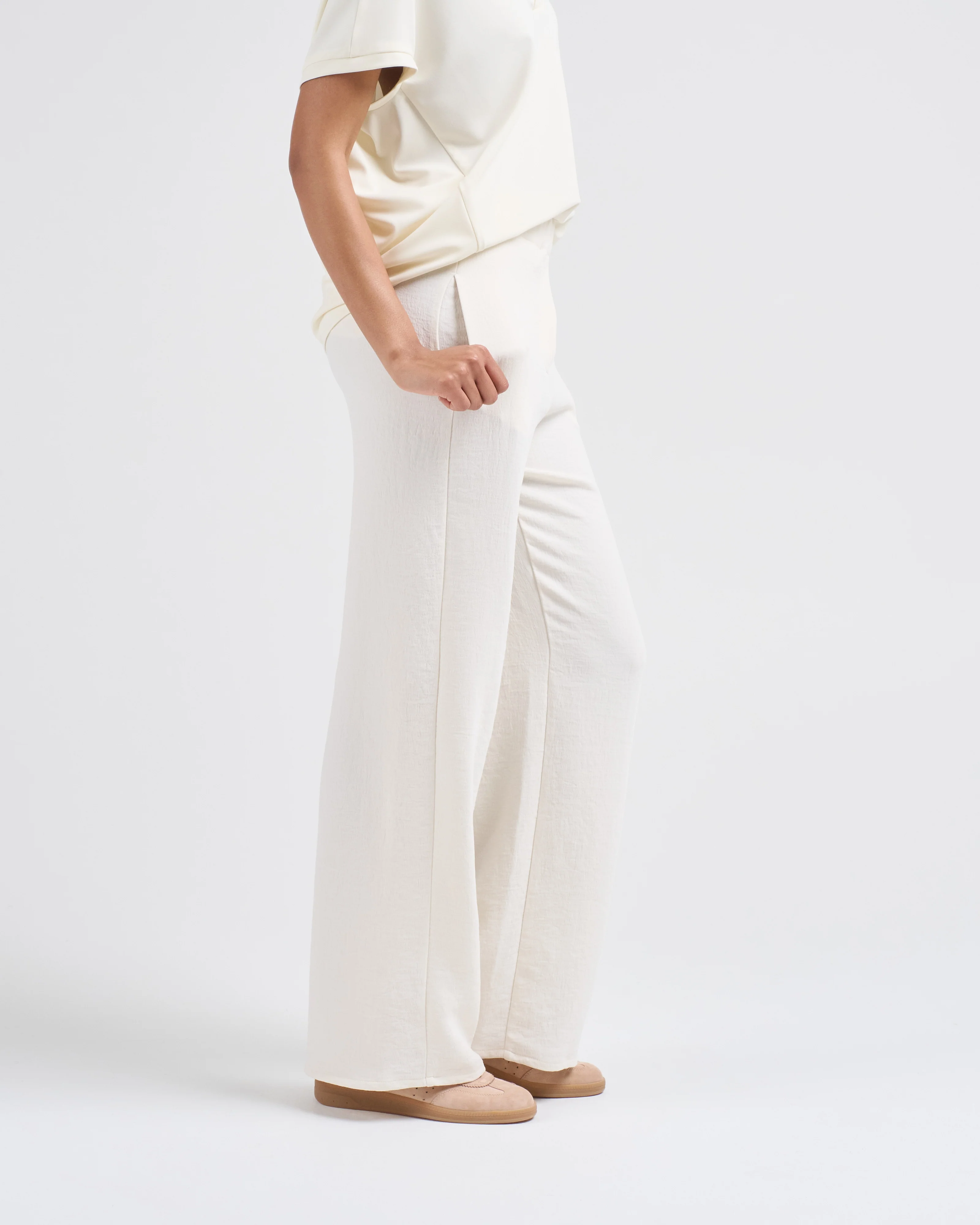 crepe linen flared - Image 3