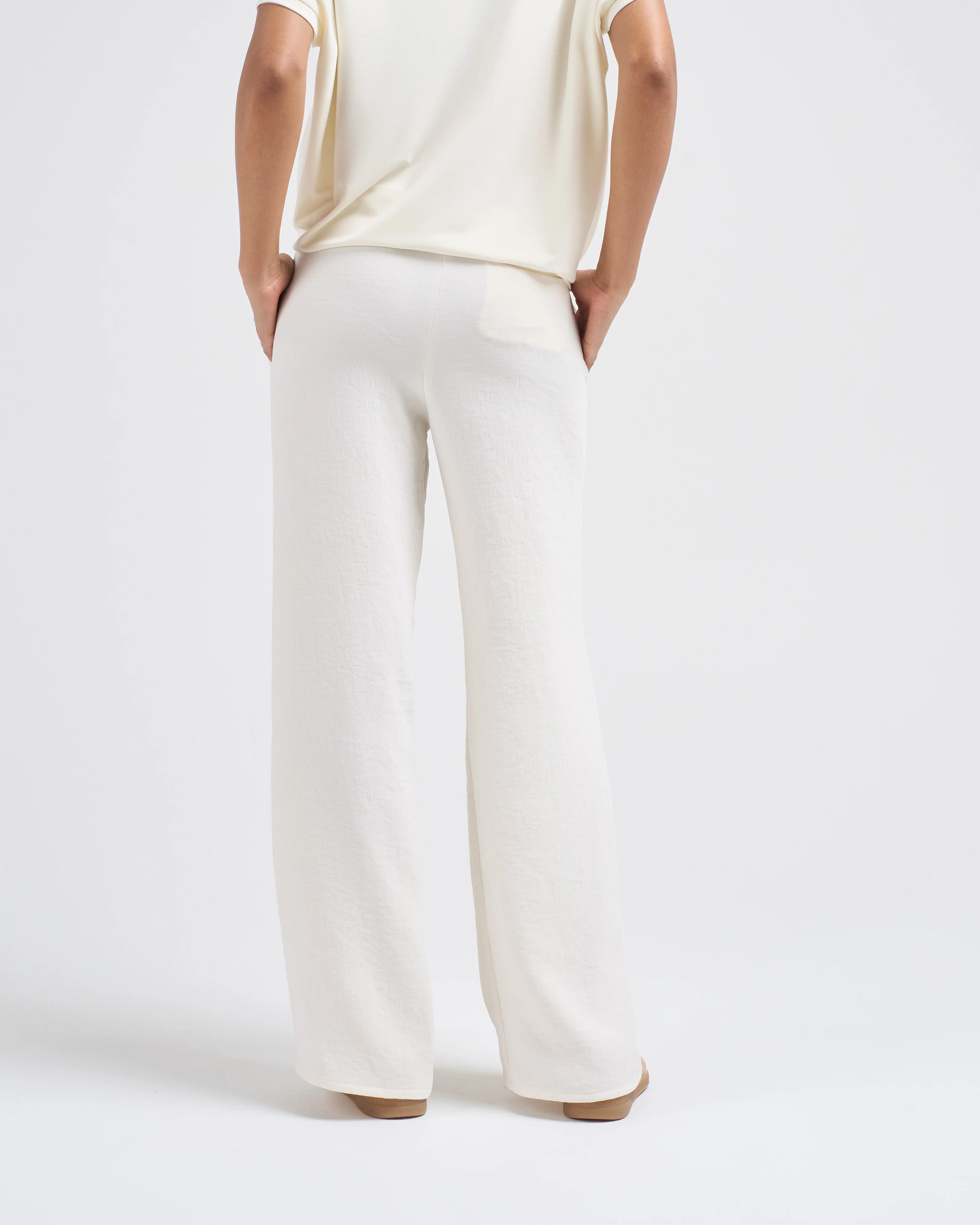 crepe linen flared - Image 4
