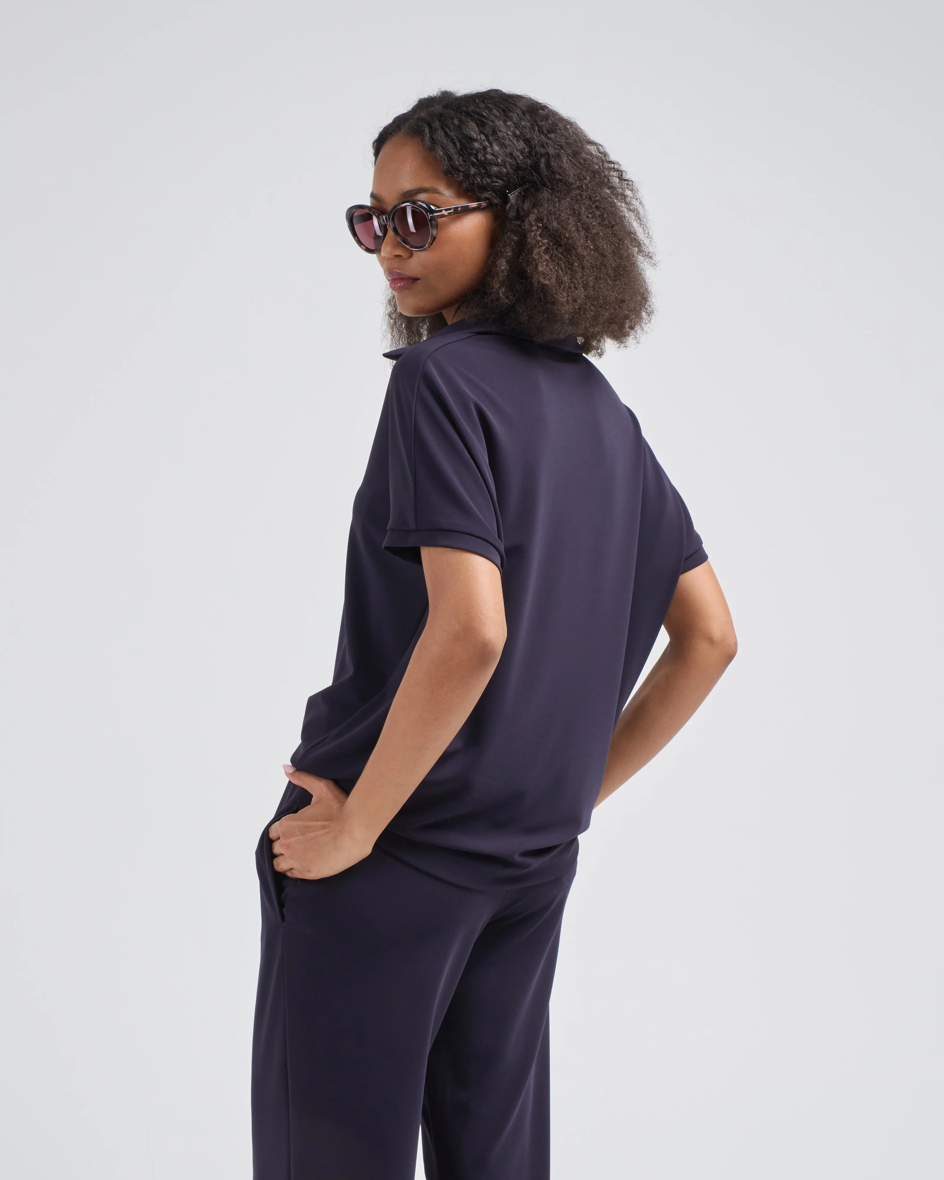 micro jersey cape polo - Image 3