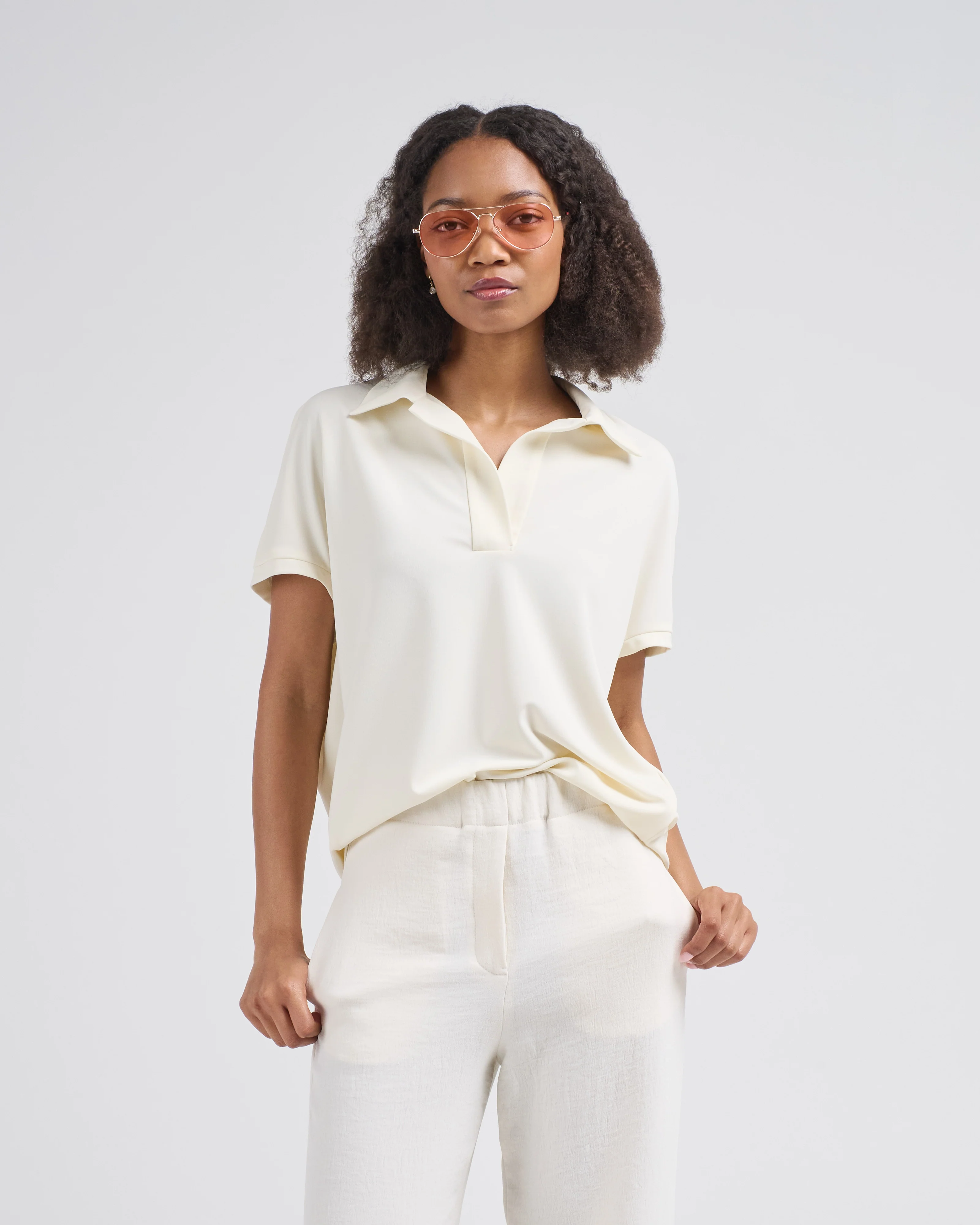 micro jersey cape polo - Image 3