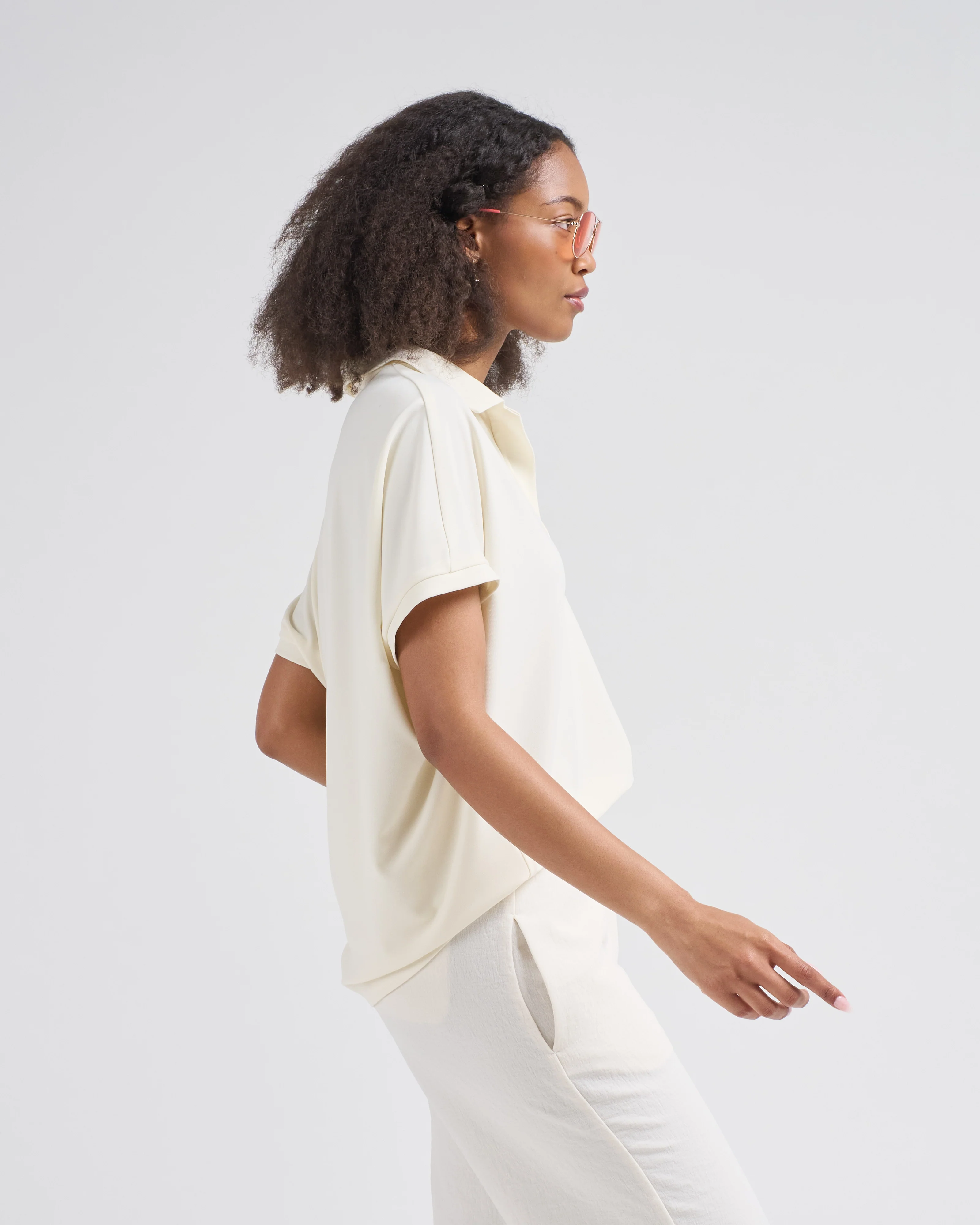micro jersey cape polo - Image 4