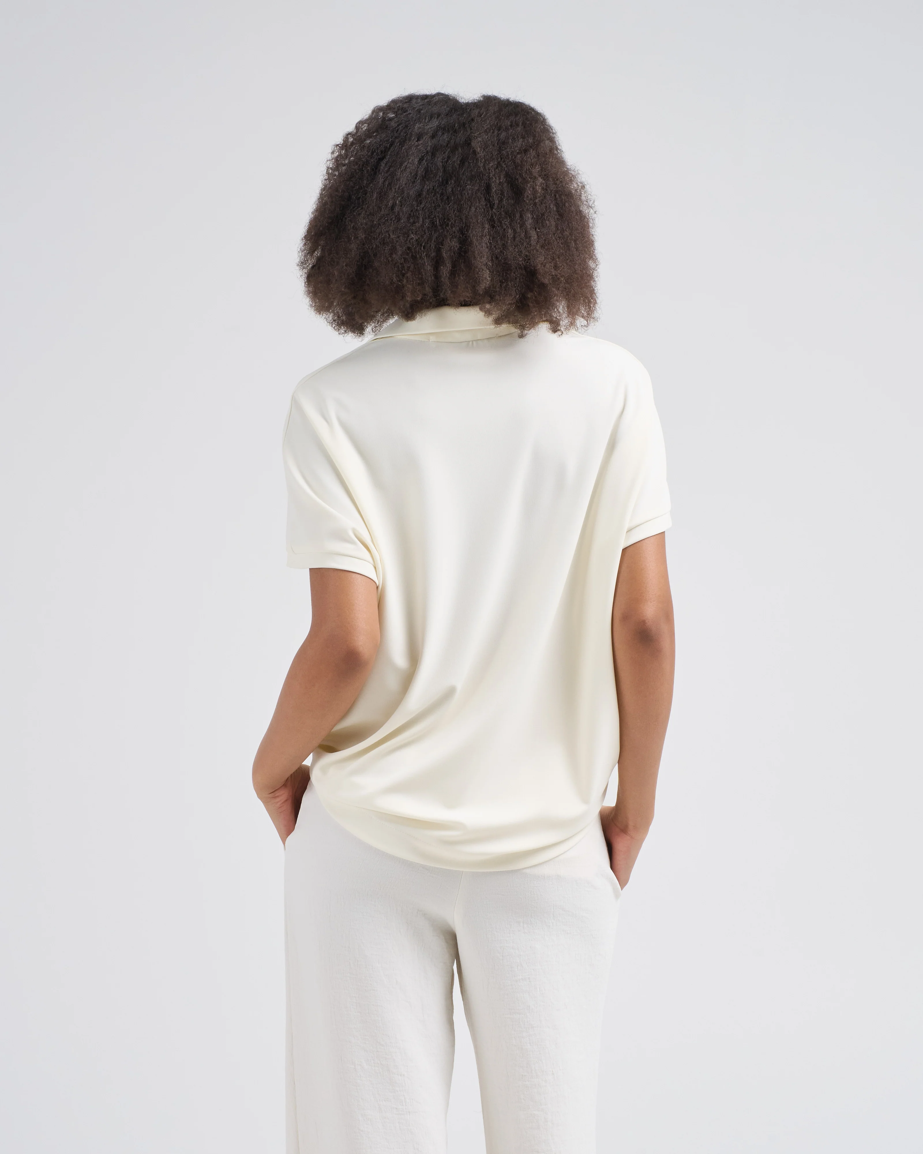 micro jersey cape polo - Image 5