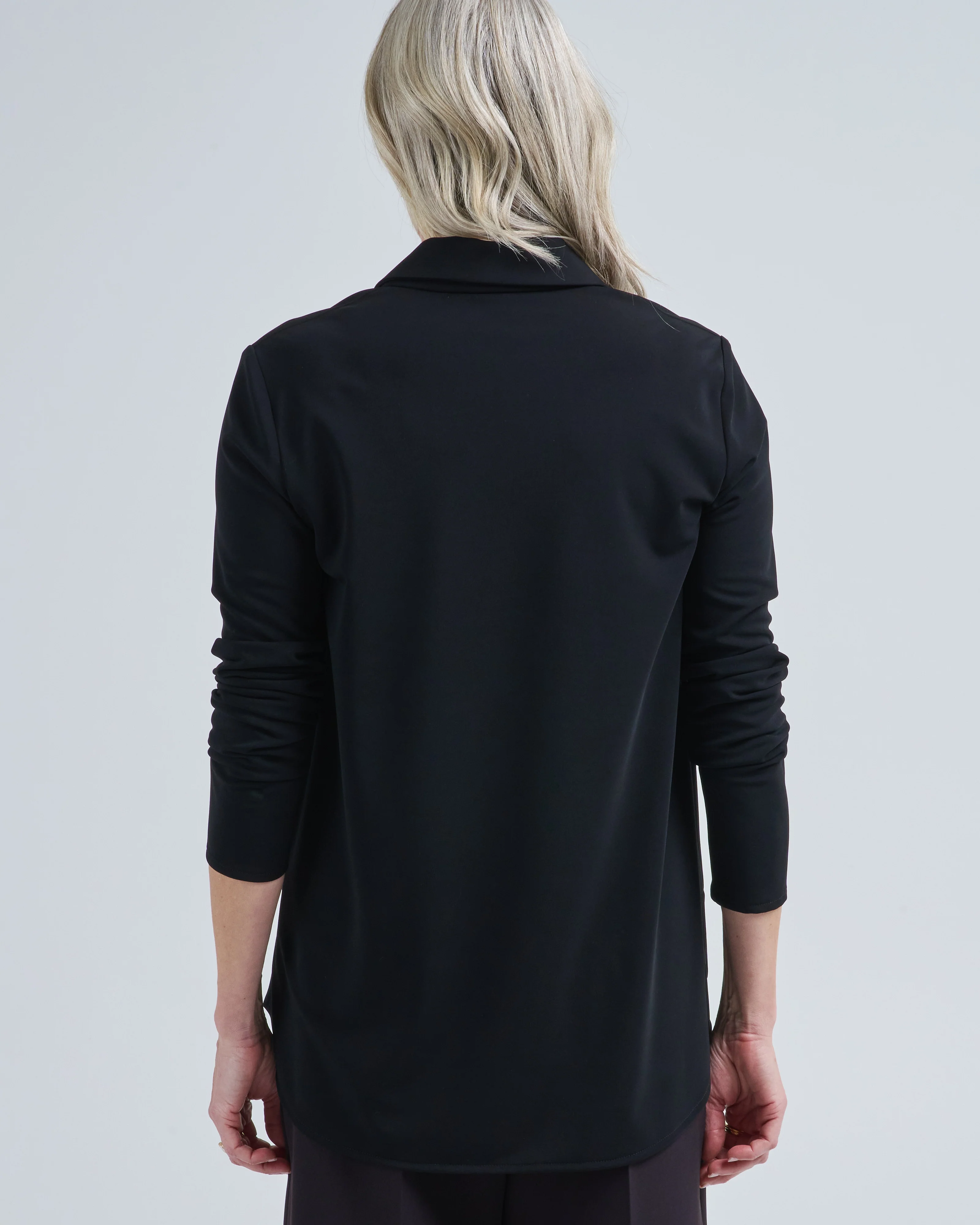 micro jersey long sleeve blouse - Image 5