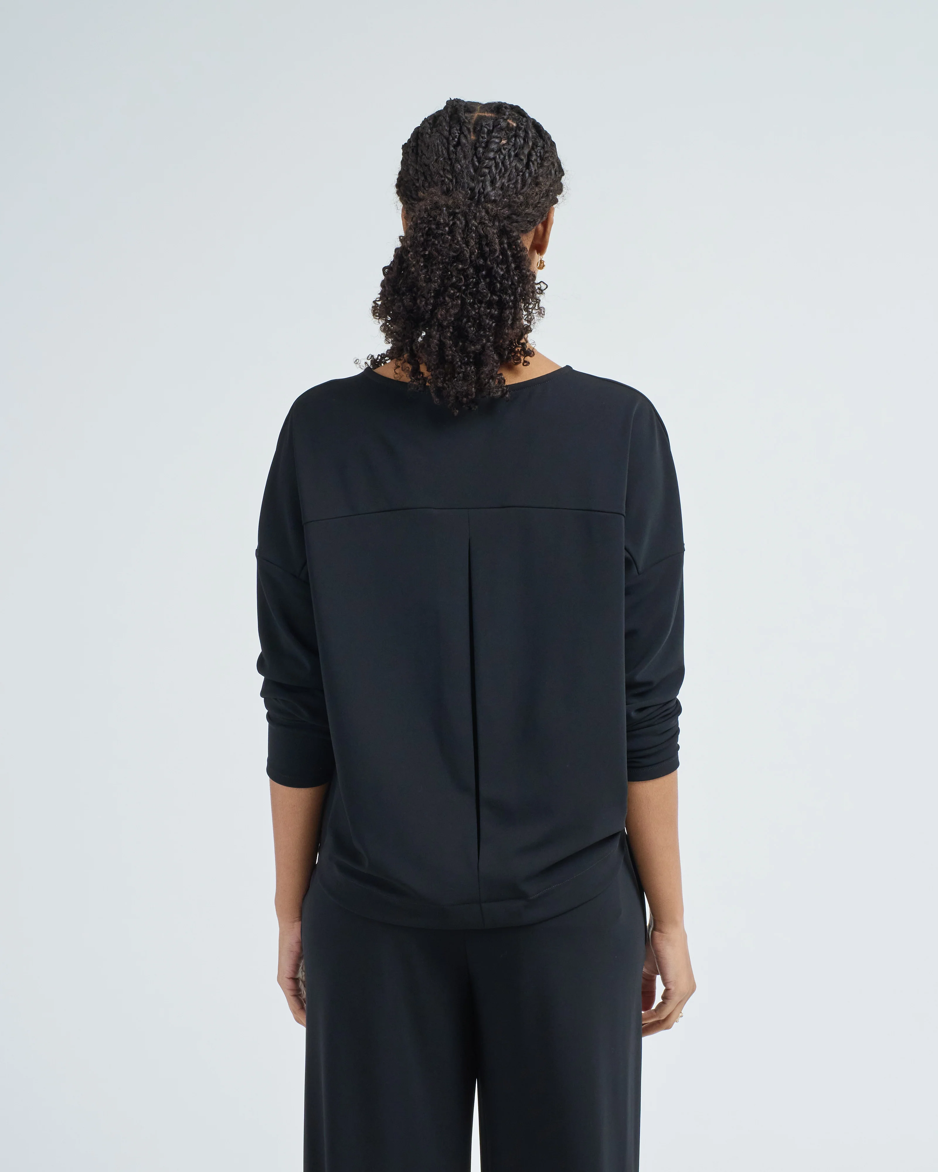 micro jersey pleat sweater - Image 3