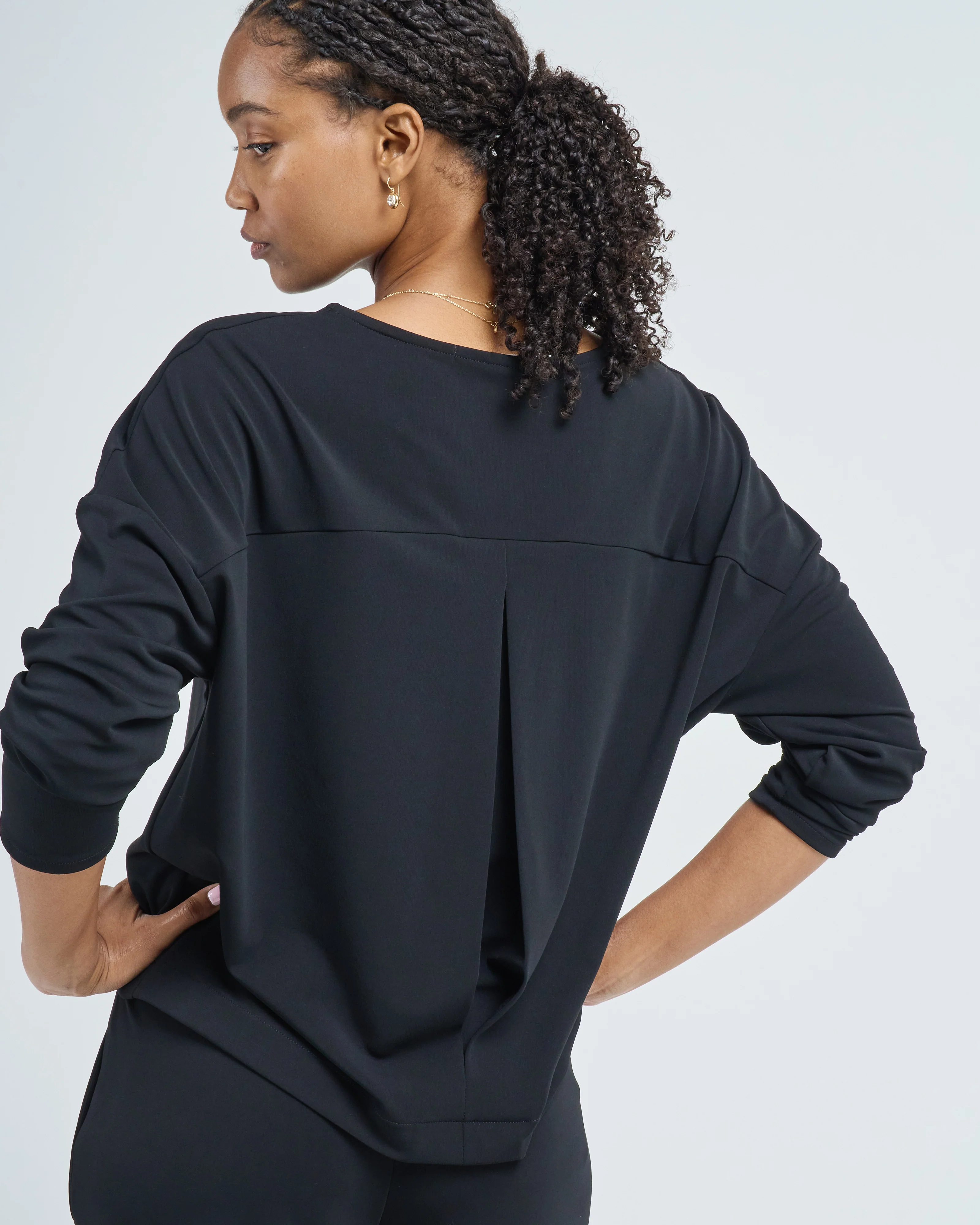 micro jersey pleat sweater - Image 4