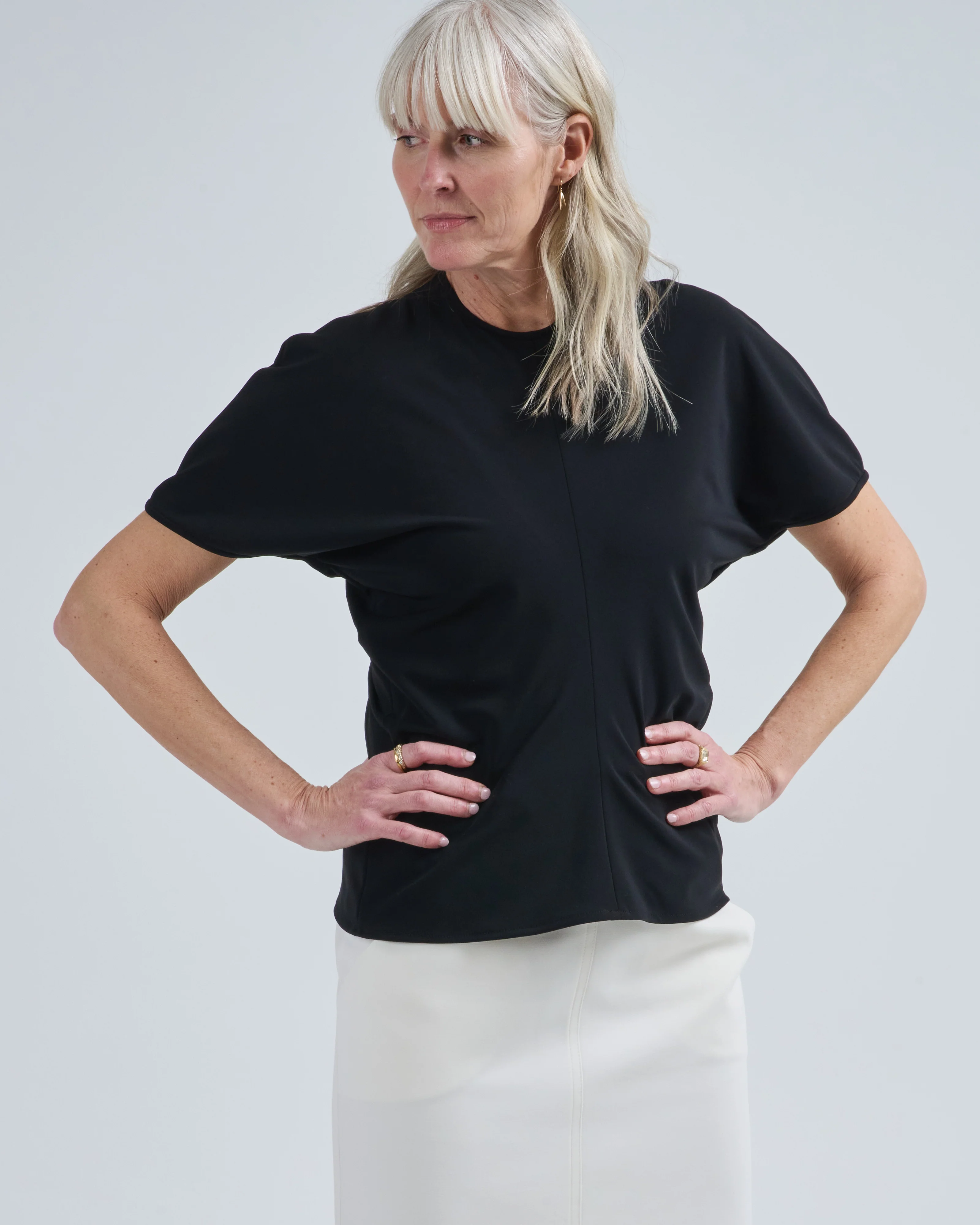 micro jersey trapez shirt - Image 2