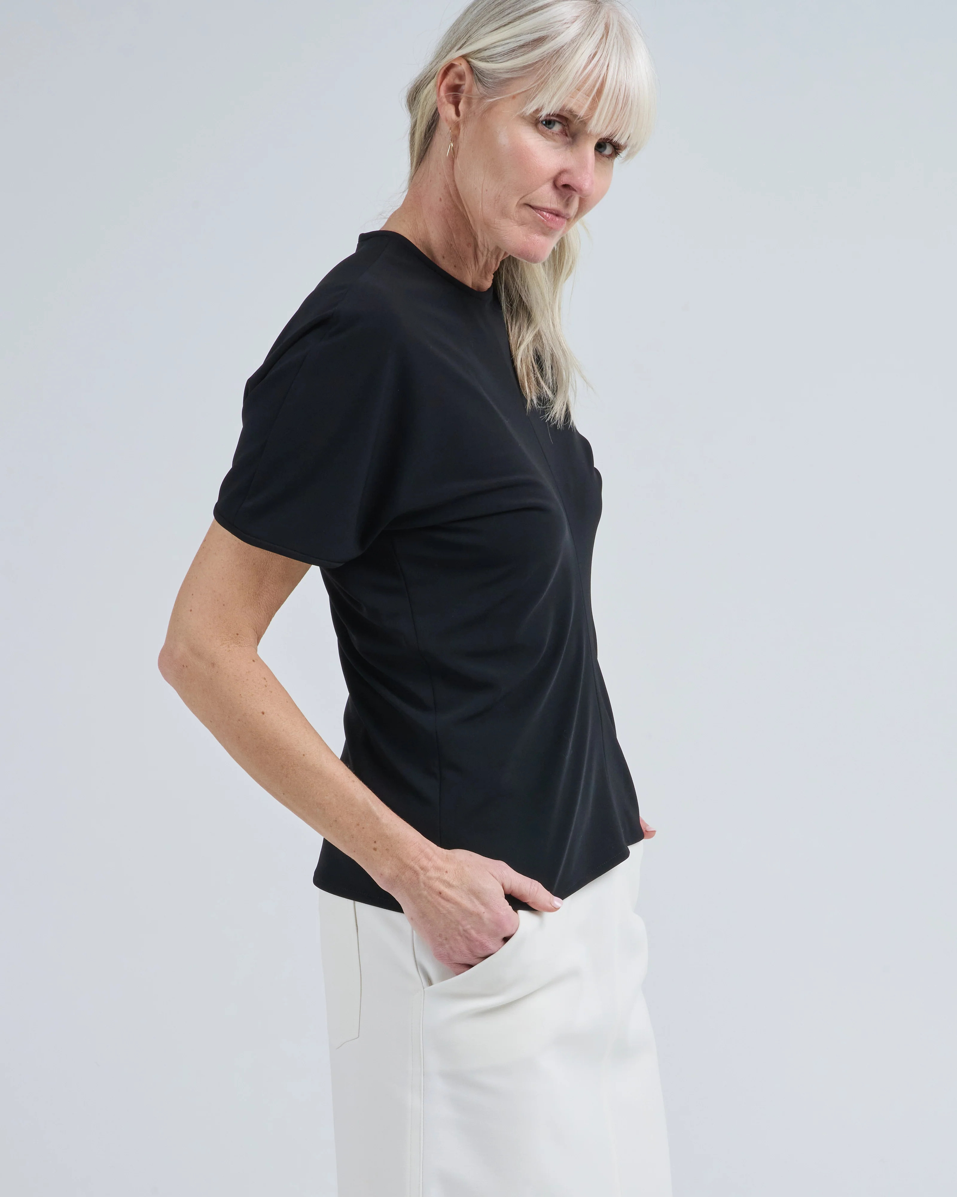 micro jersey trapez shirt - Image 3