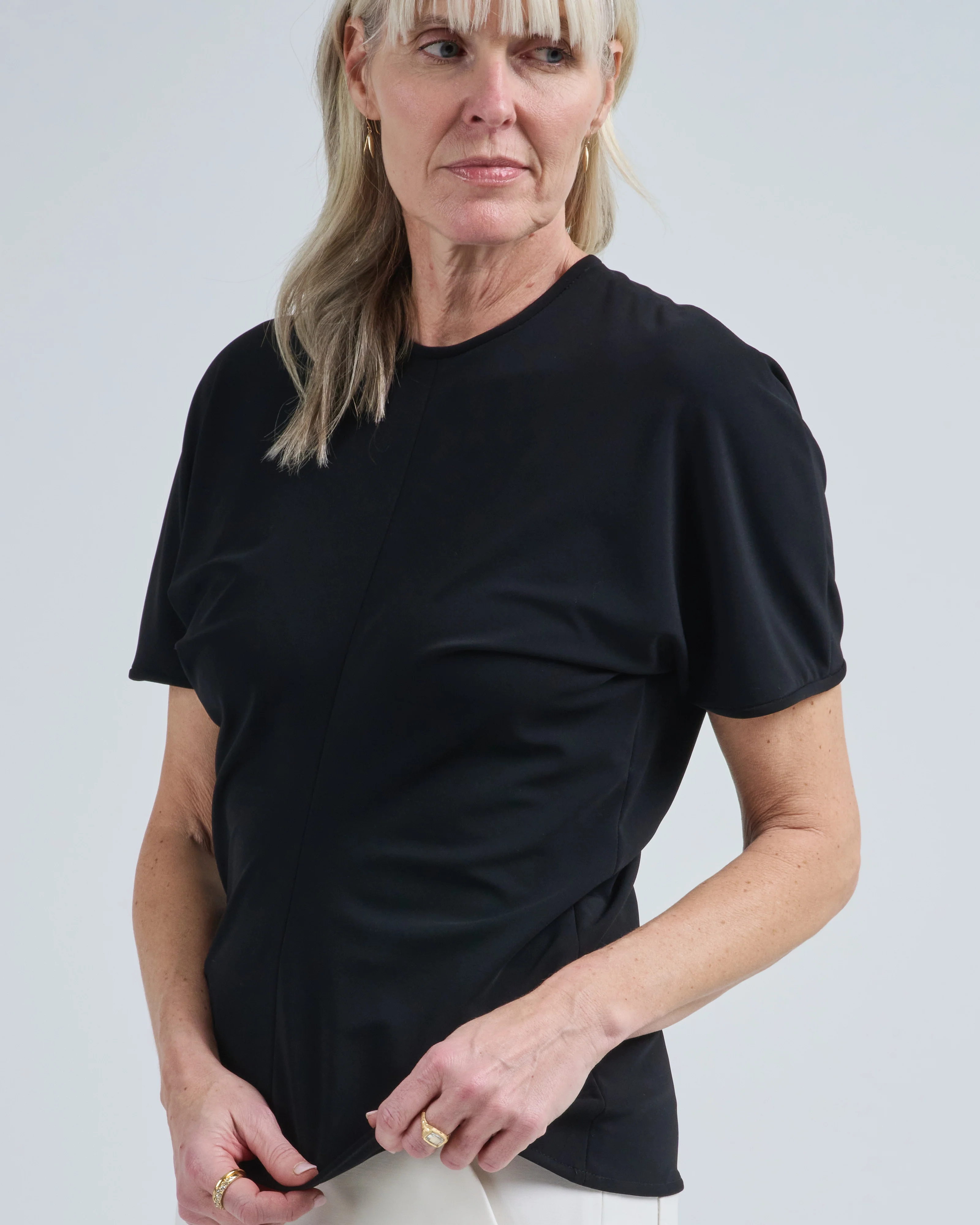 micro jersey trapez shirt - Image 5