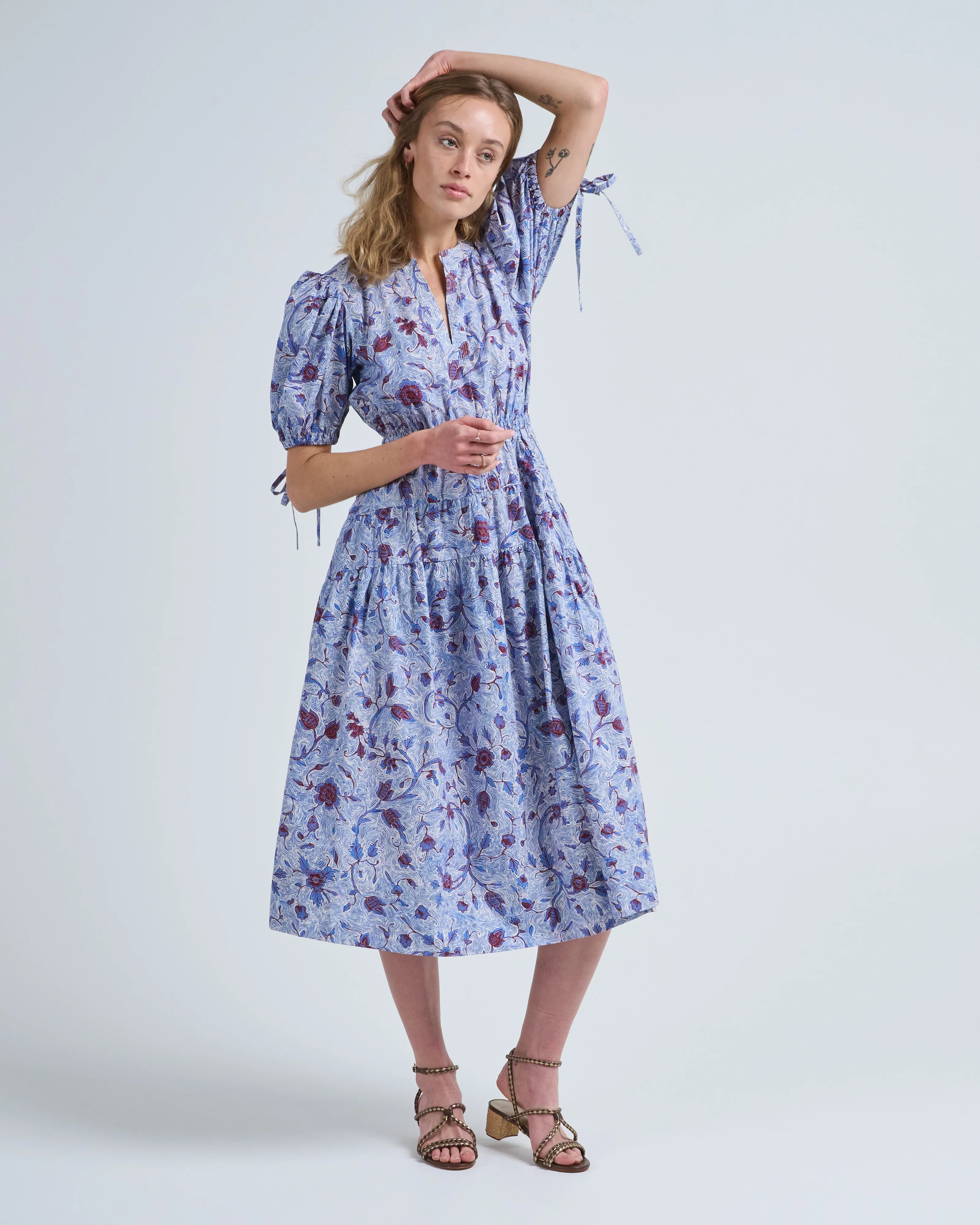 adriana short sleeve cotton dress - Image 2