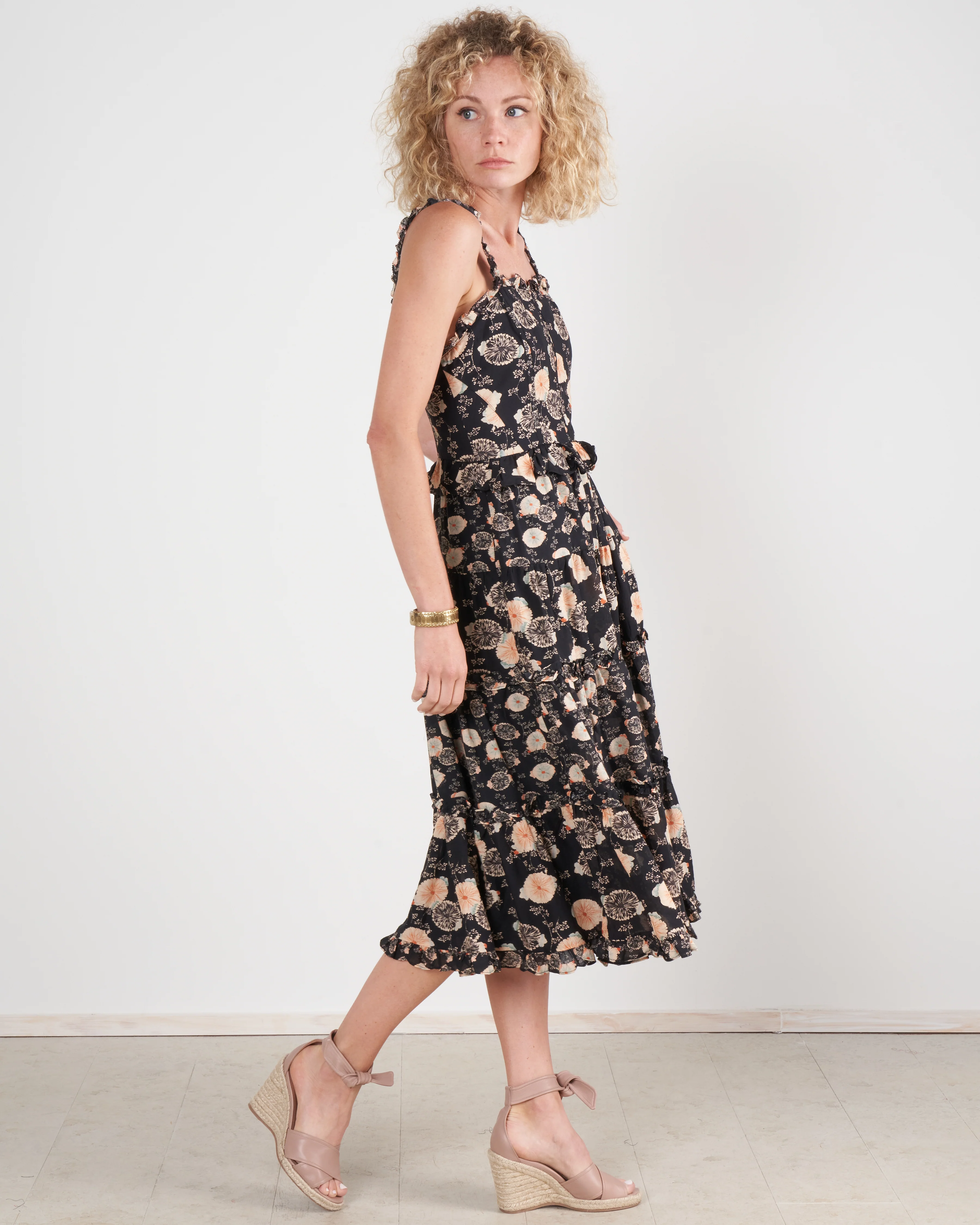 adyna dress - noir floral nof - Image 3