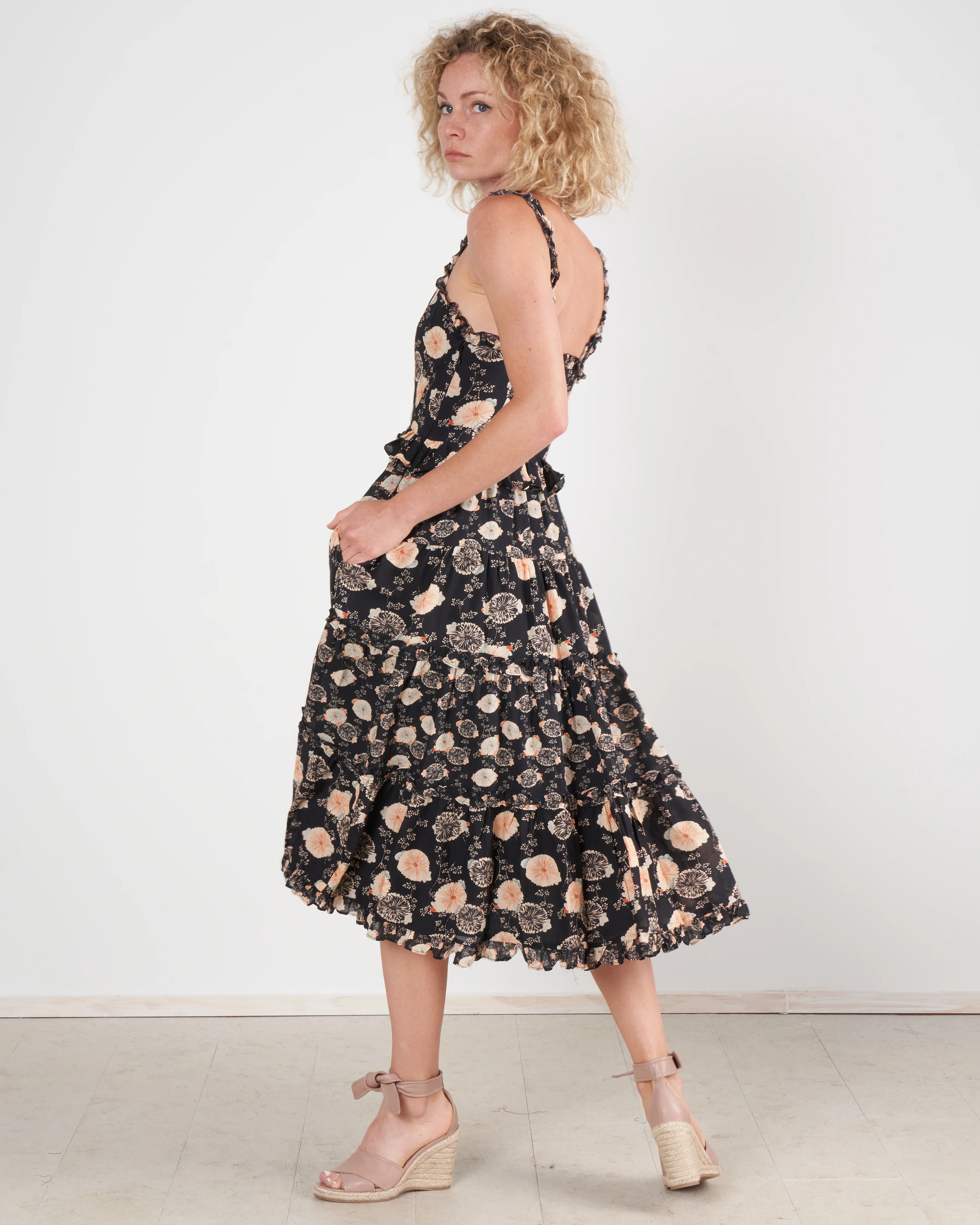 adyna dress - noir floral nof - Image 4