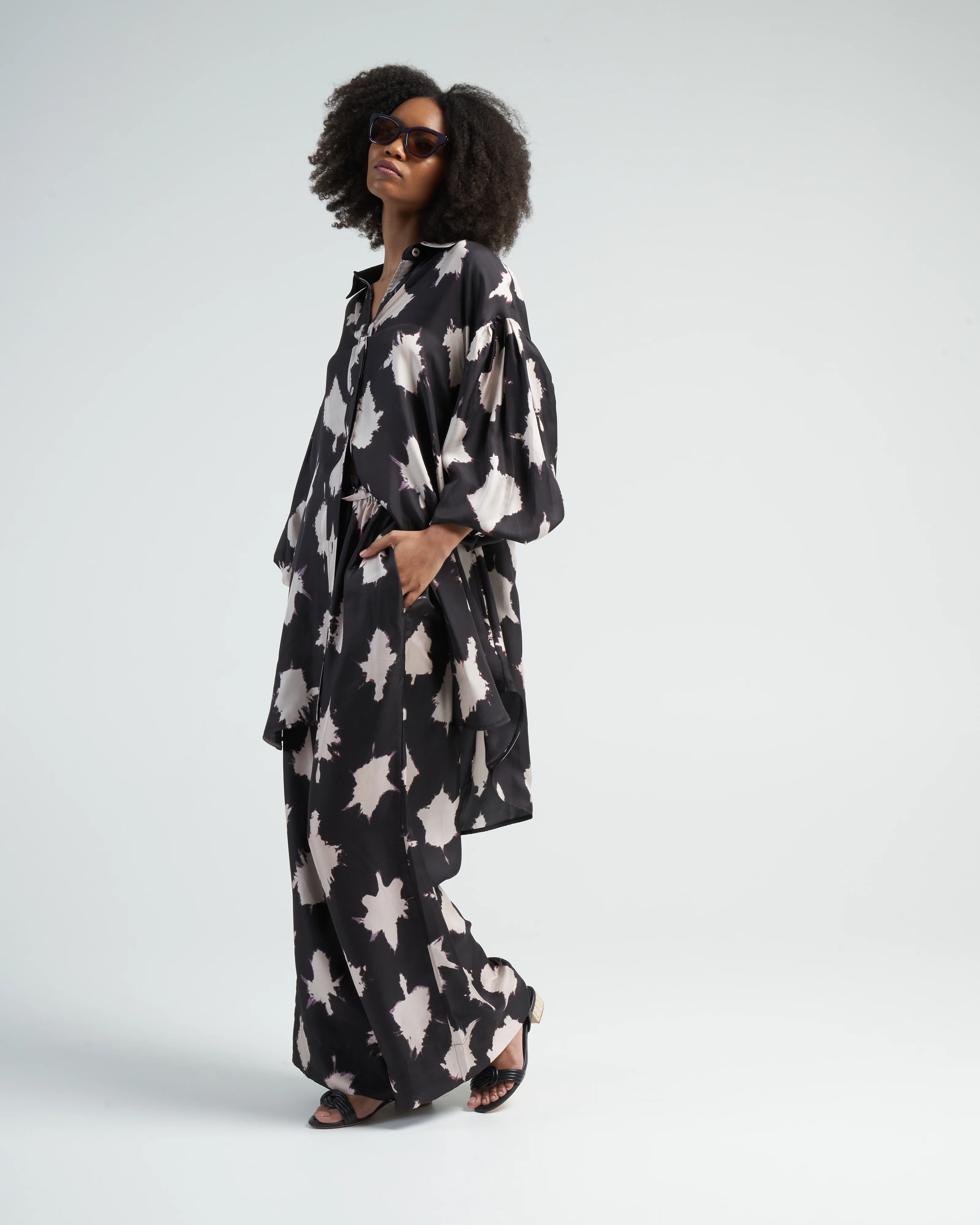 alejandra dress - noir blur - Image 2
