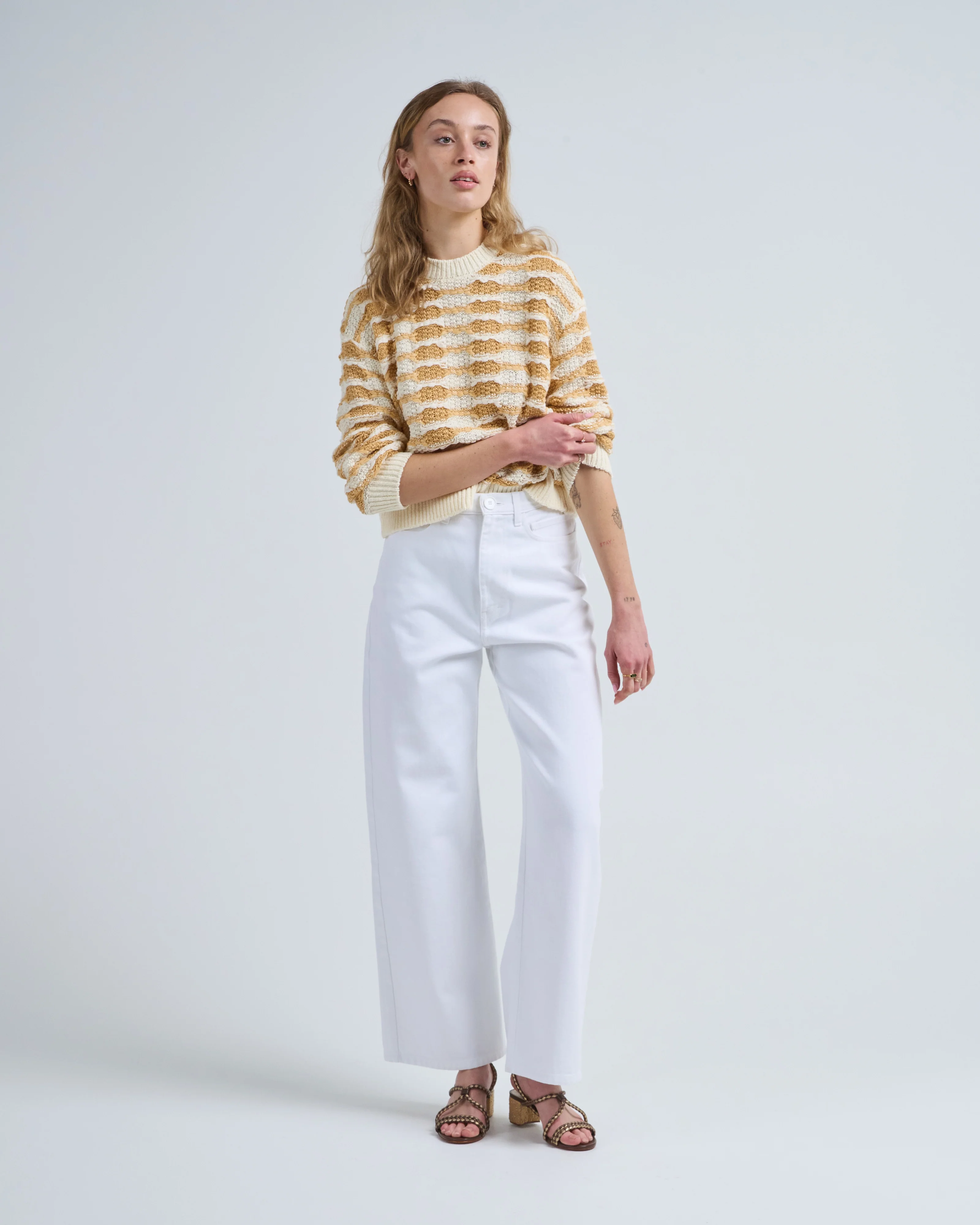 alessa long sleeve knit pullover - Image 2