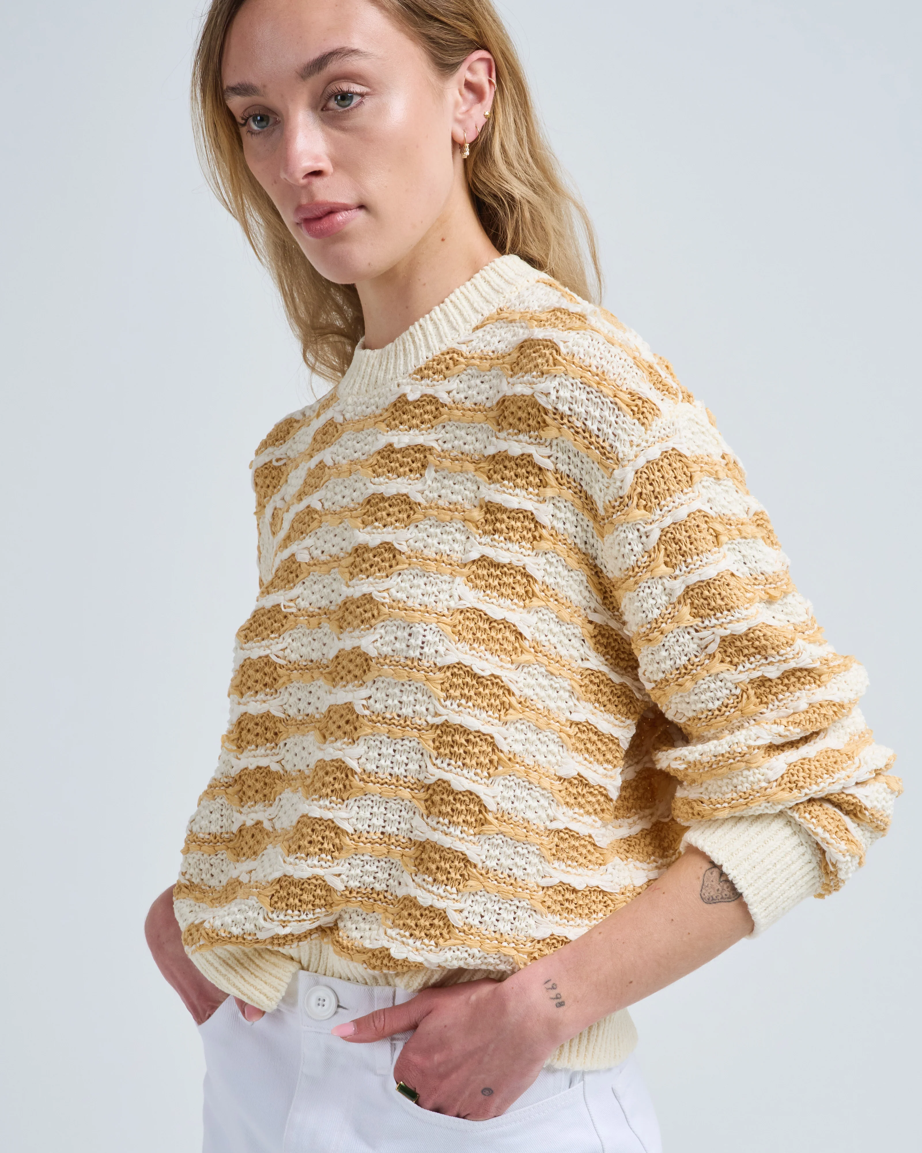 alessa long sleeve knit pullover - Image 5