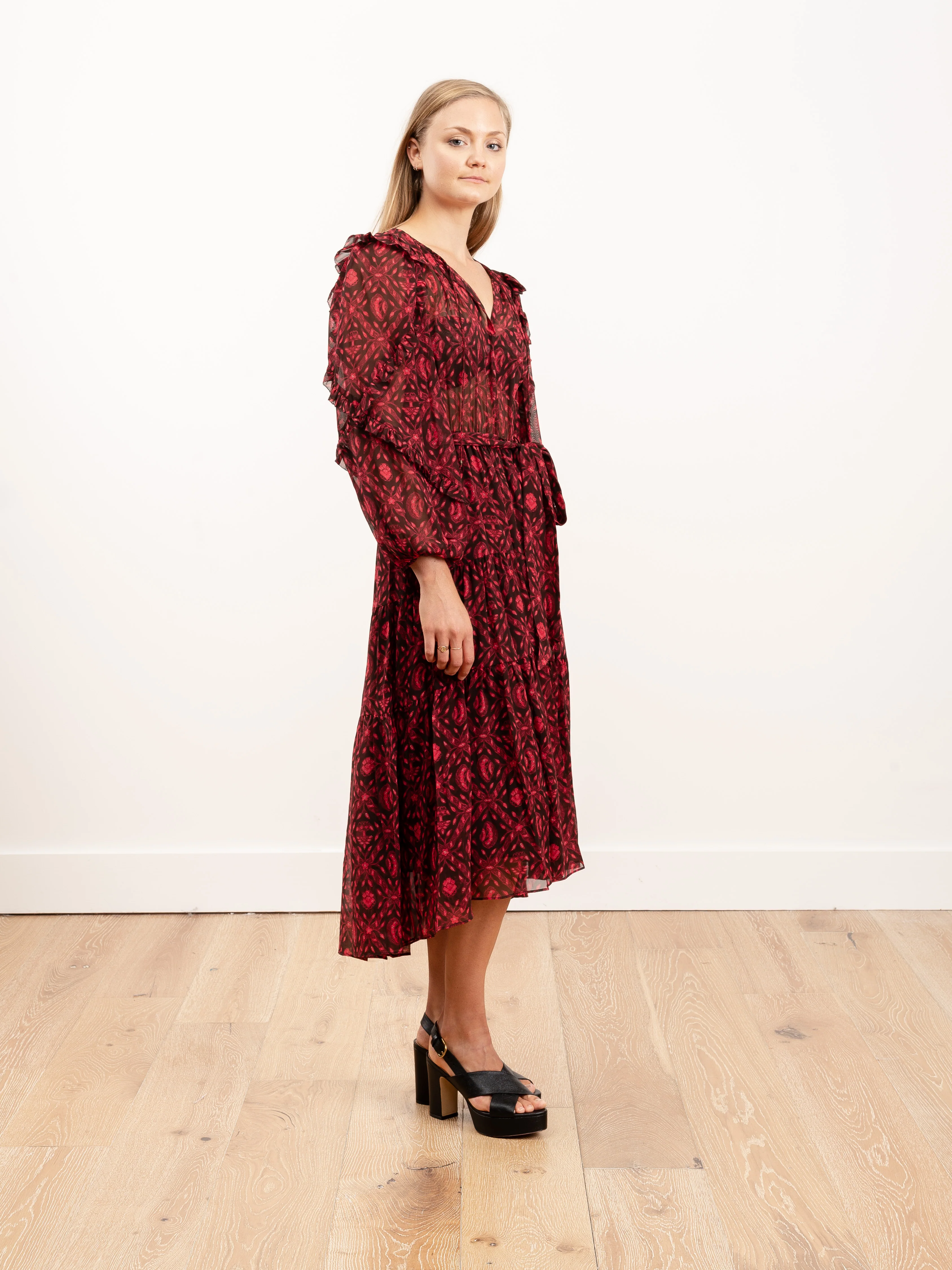 aliya dress - fuchsia - Image 3
