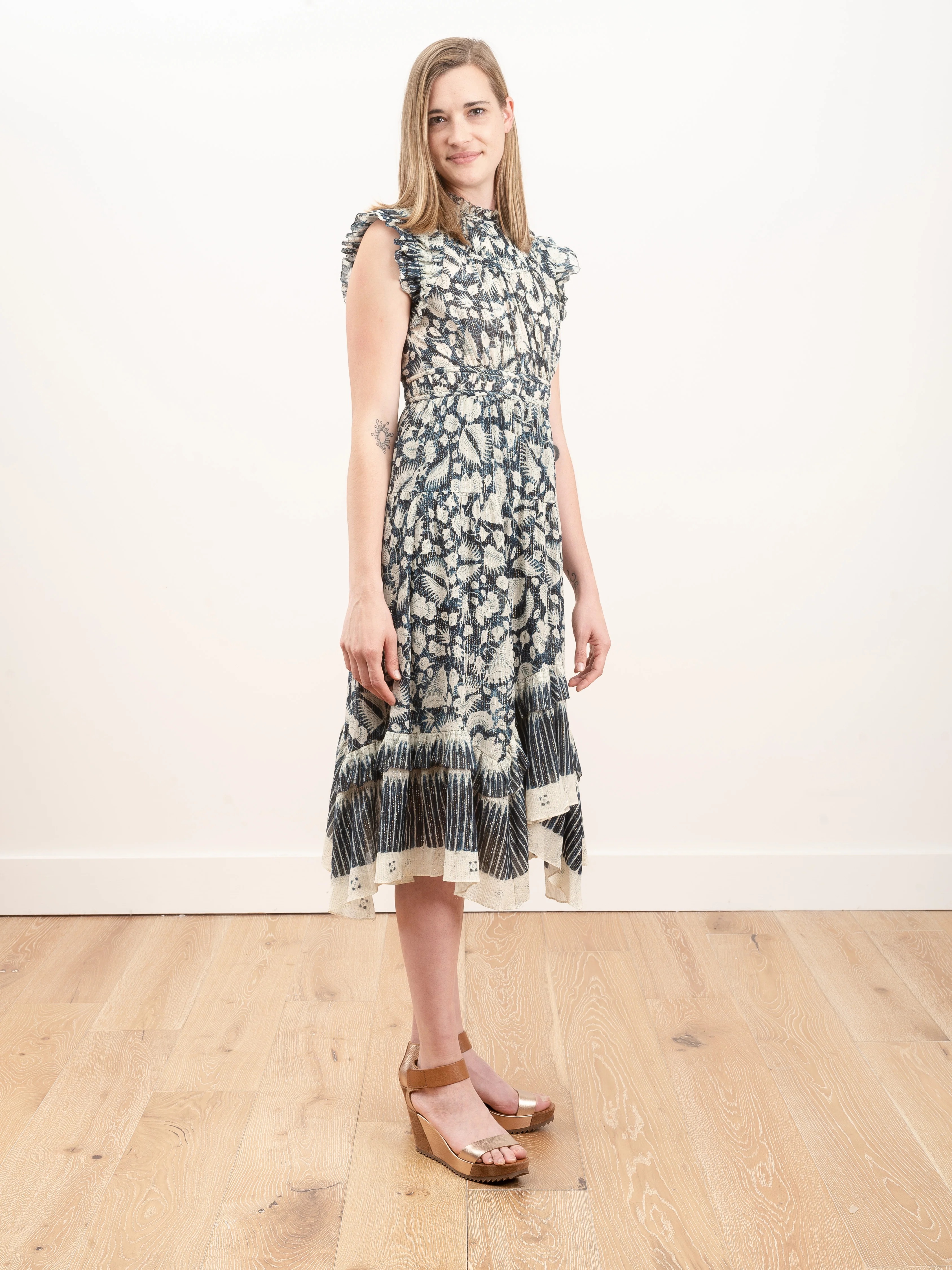 amalia dress - indigo - Image 3