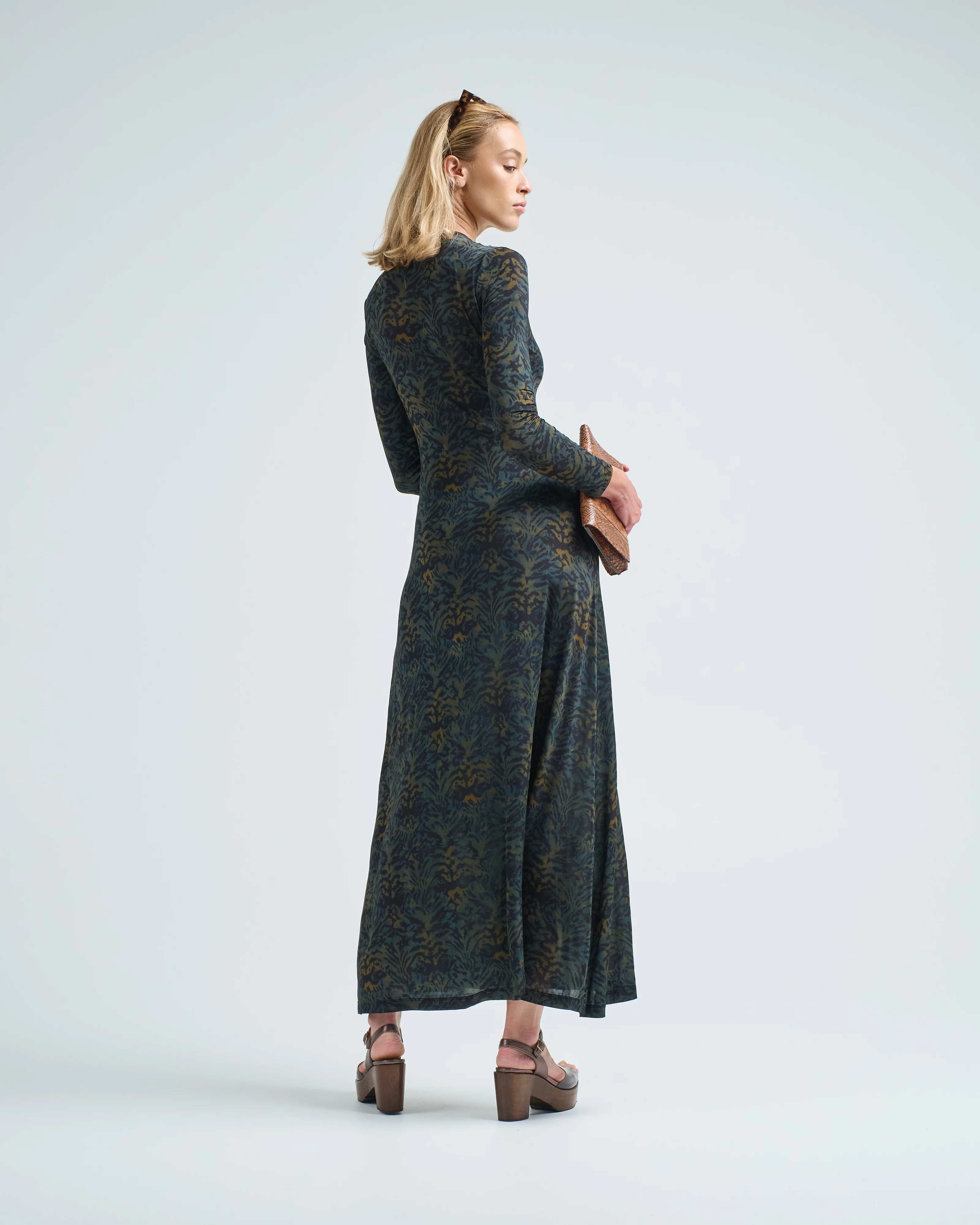 amari jersey long sleeve dress - Image 3