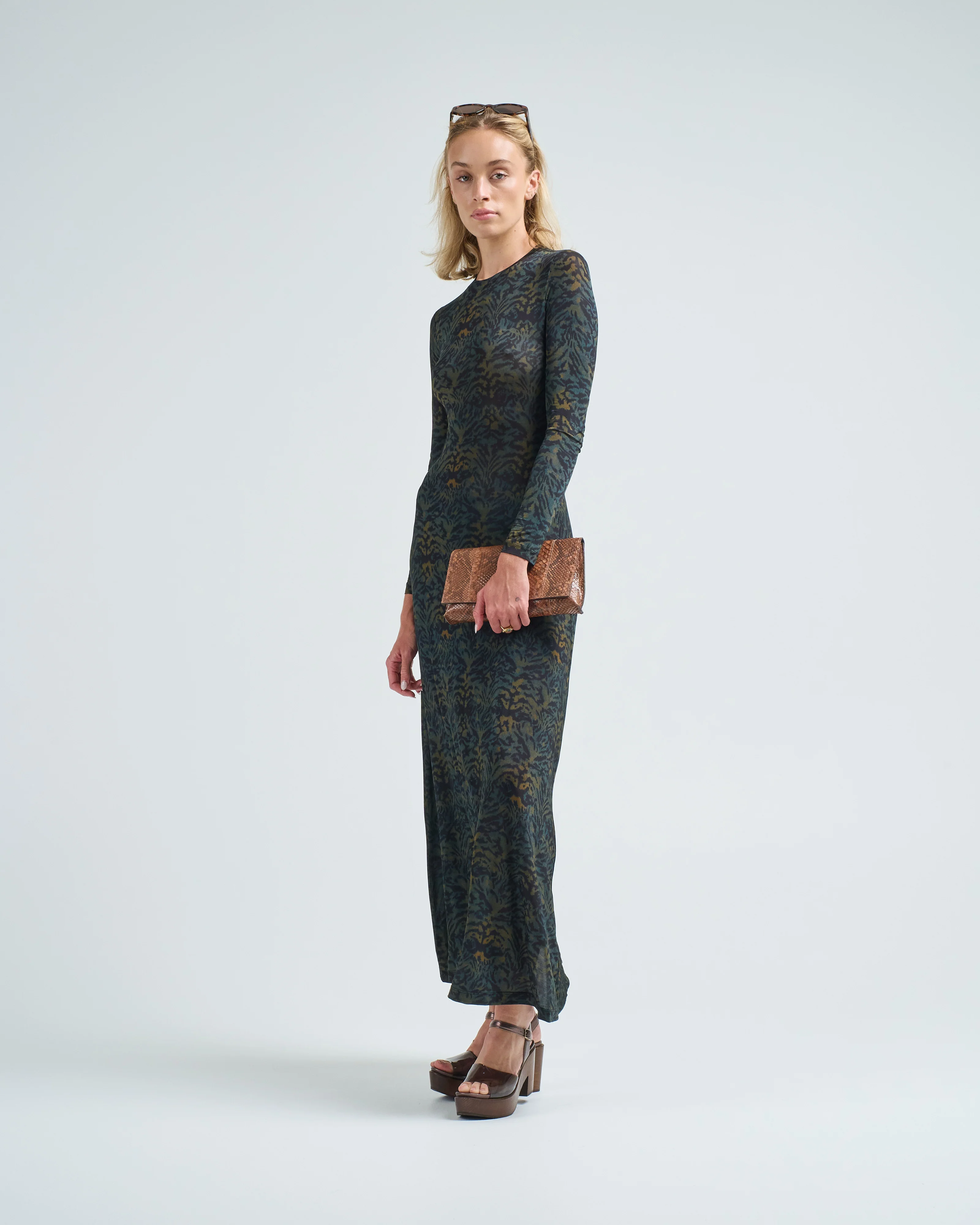 amari jersey long sleeve dress - Image 5