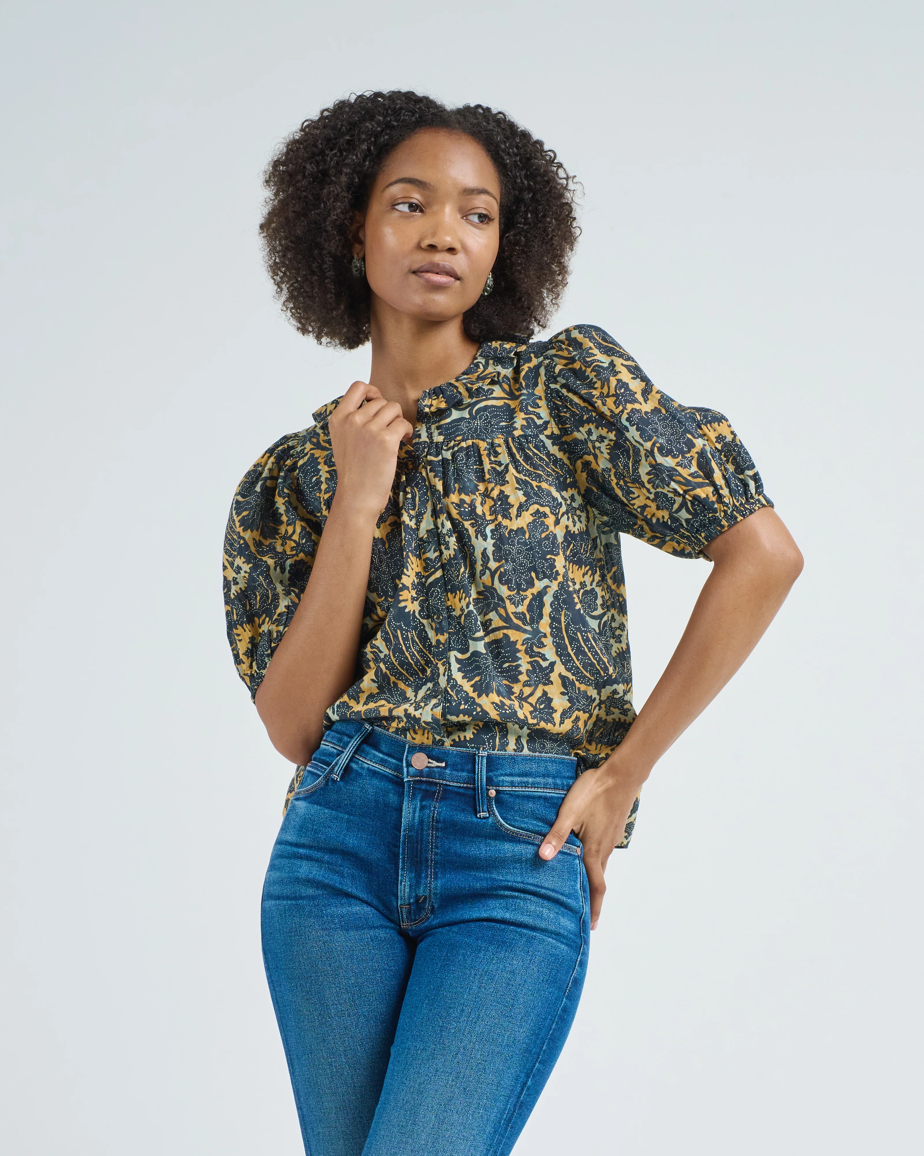 amari short sleeve blouse - Image 3