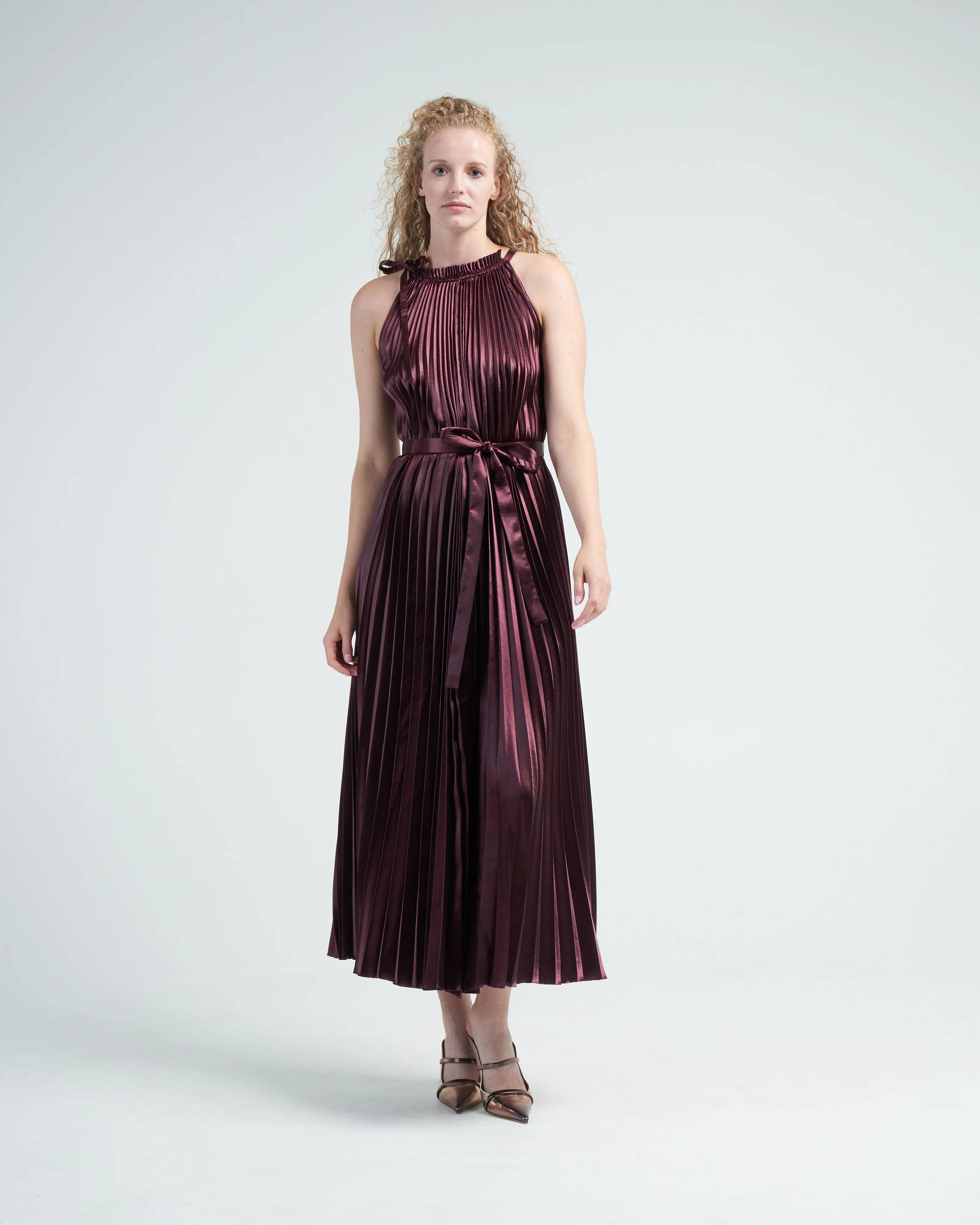 amiko dress - mahogany - Image 2