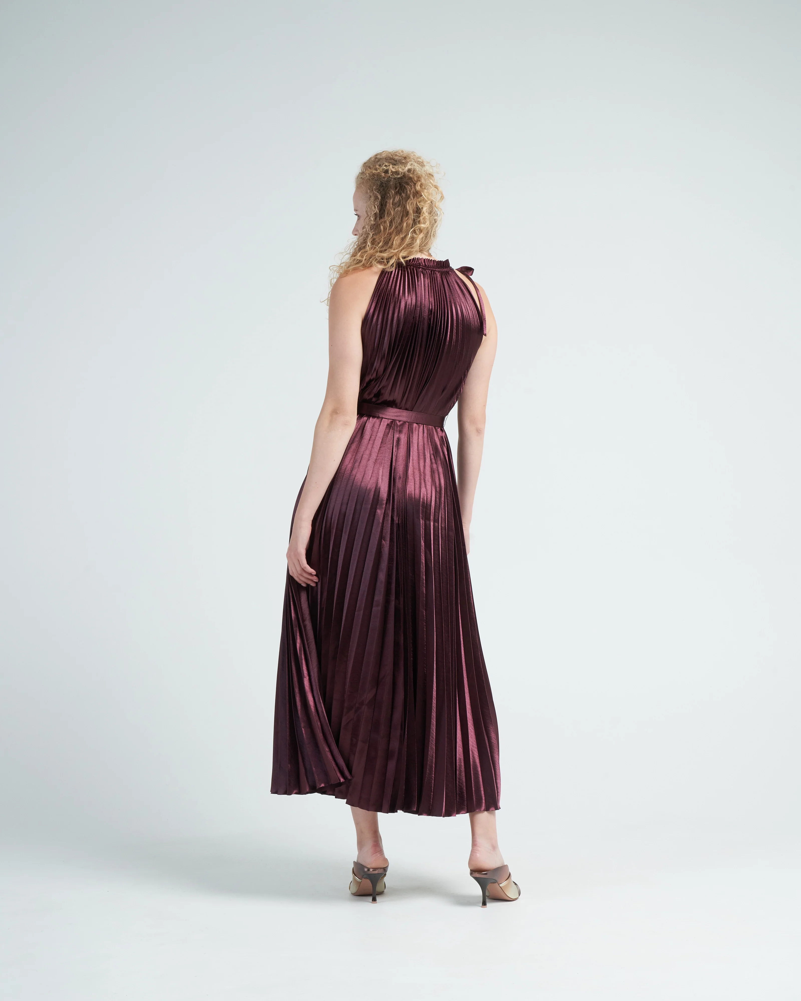 amiko dress - mahogany - Image 3