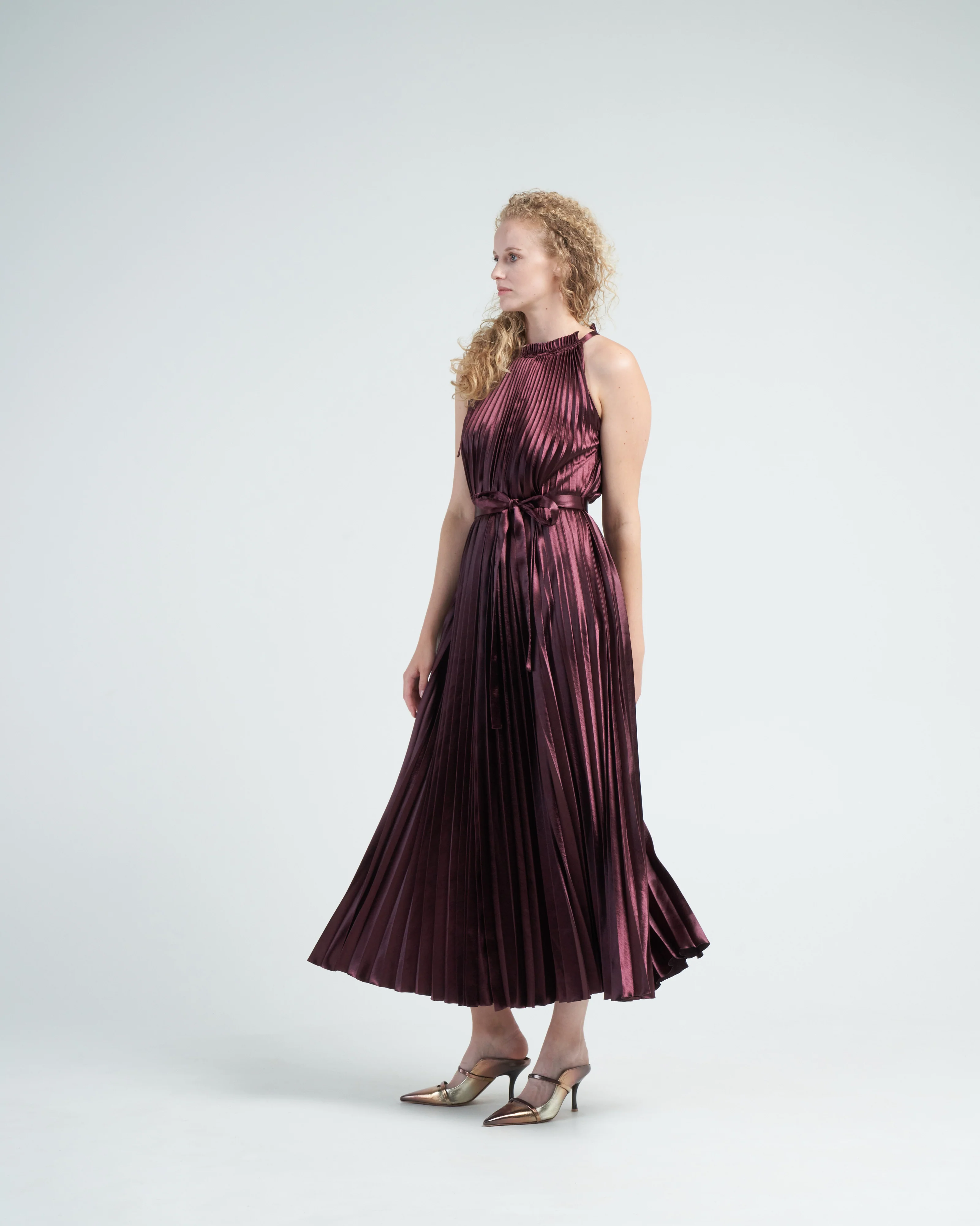 amiko dress - mahogany - Image 4